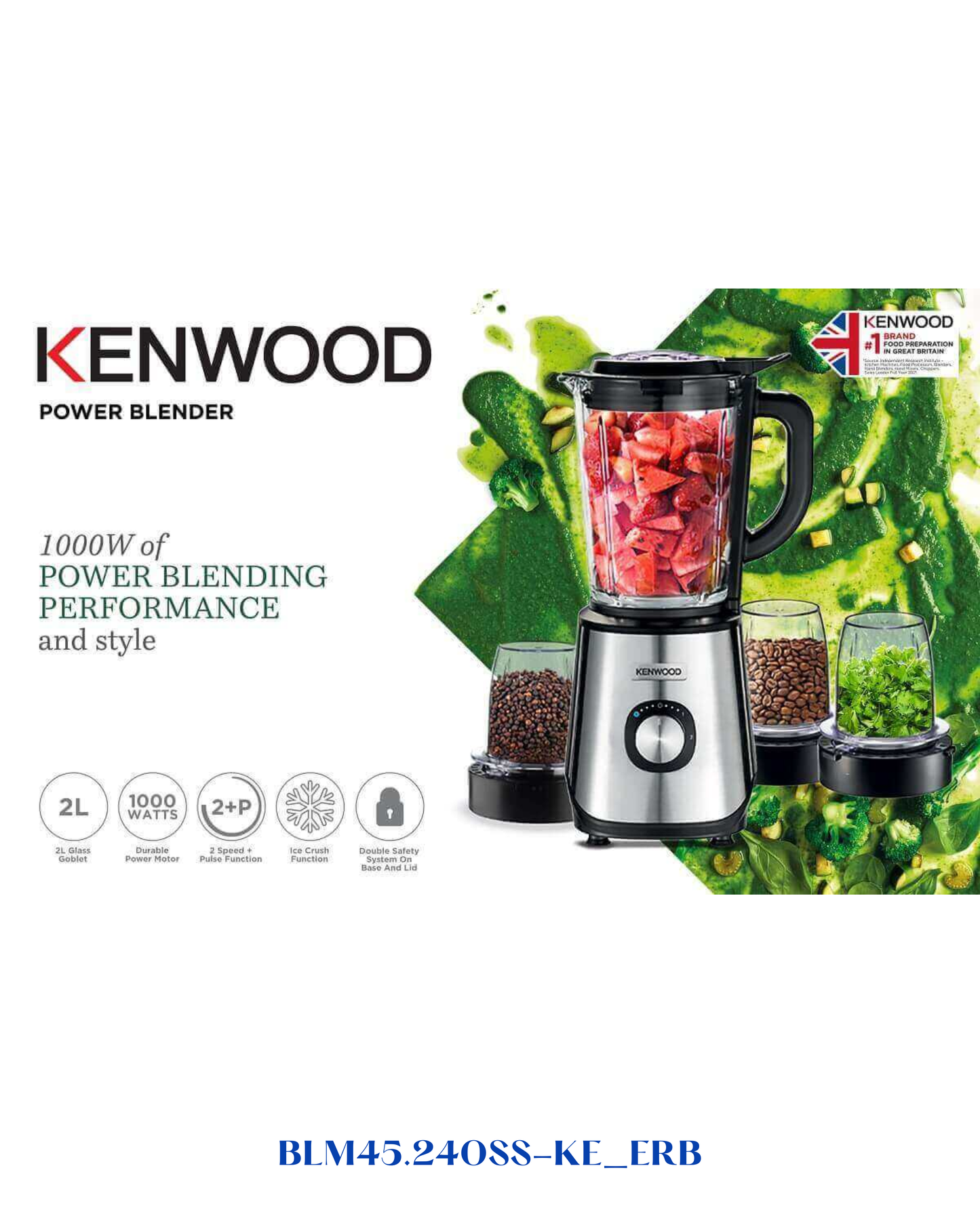 Kenwood Blender GLASS 1000W-2L