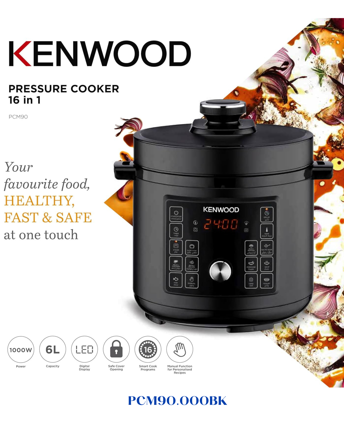 KENWOOD MULTI COOKER 1000W-6L