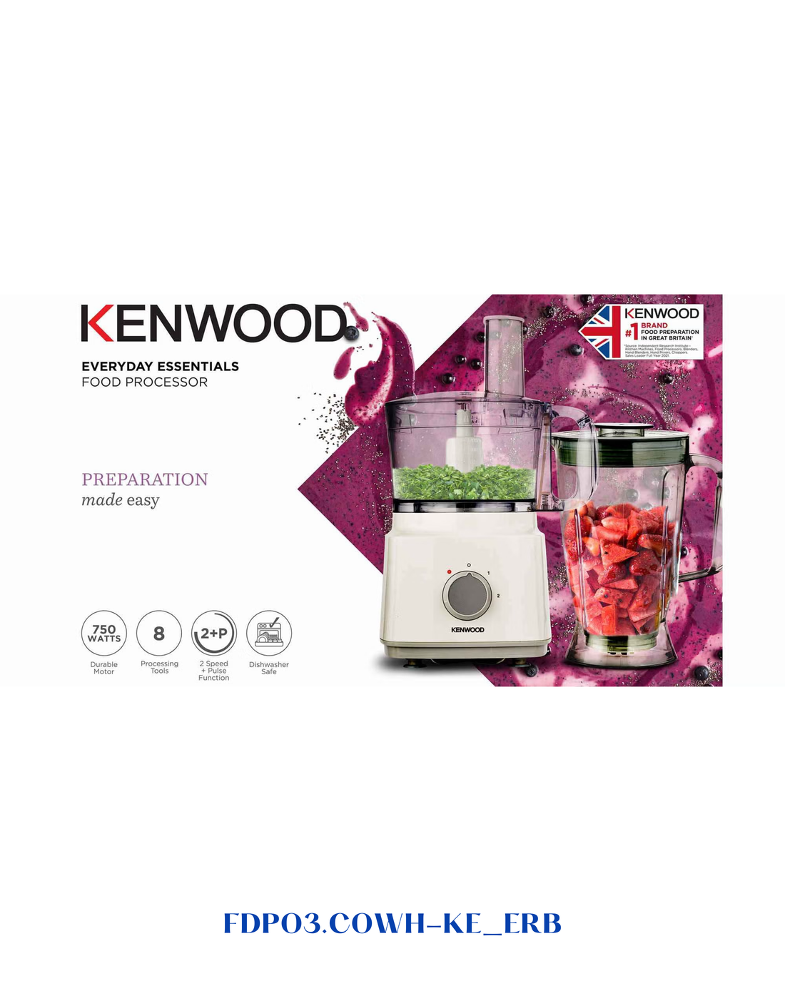 KENWOOD MULTI-FUNCTIONAL FOOD PROCESSOR 750W