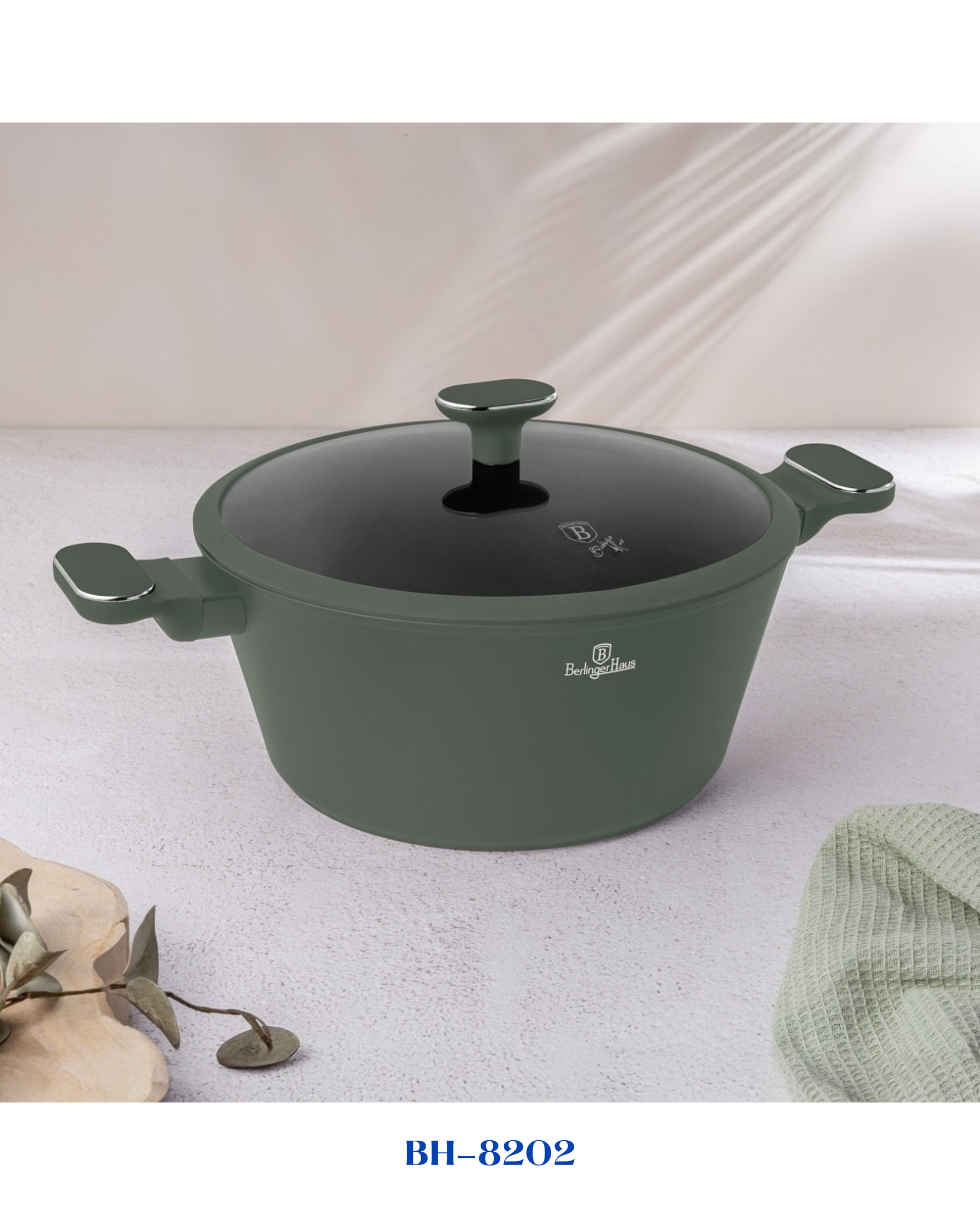 BERLINGER HAUS CASSEROLE WITH LID 28CM