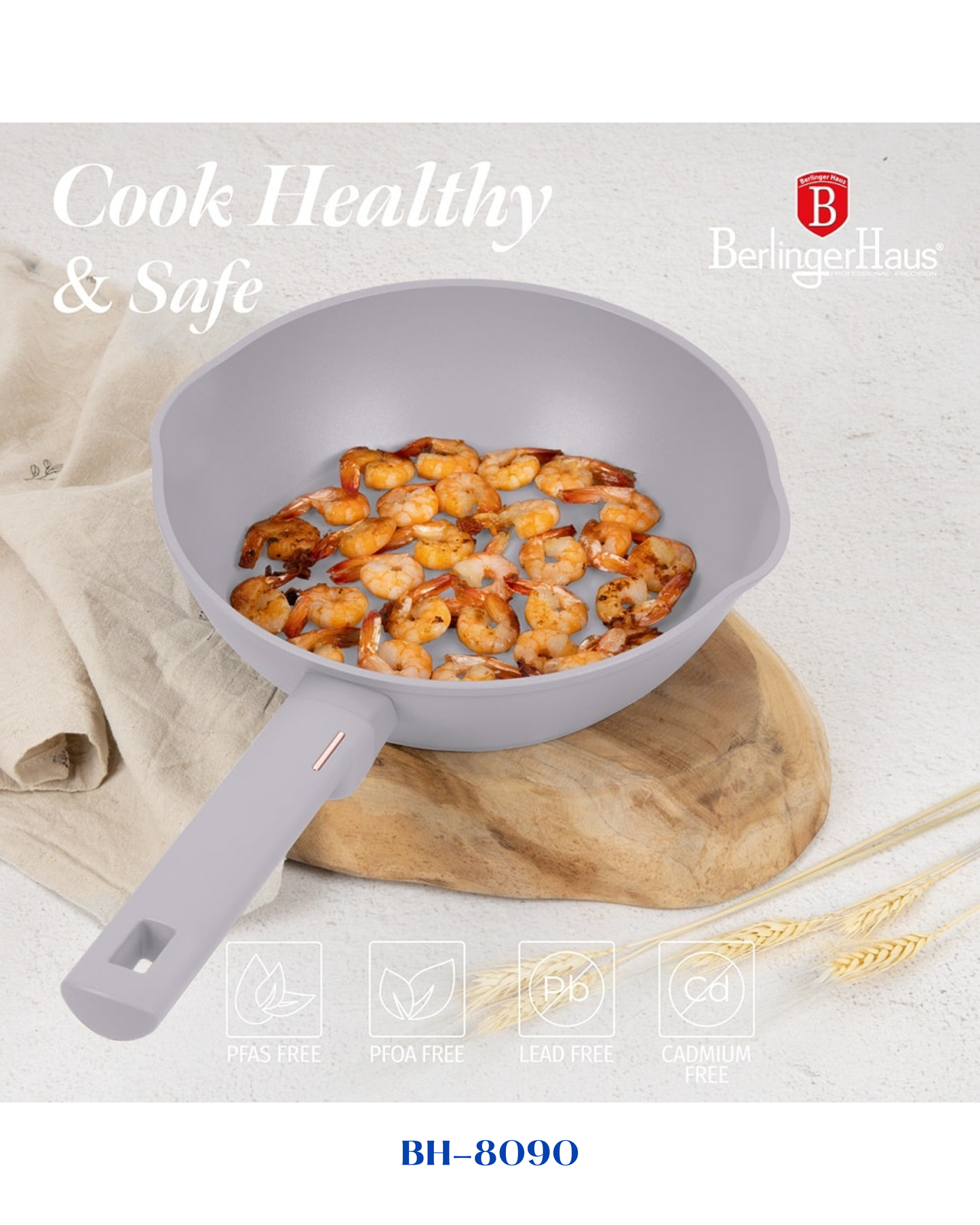 BERLINGER HAUS DEEP FRYPAN WITH 2 MOUTH 24 CM