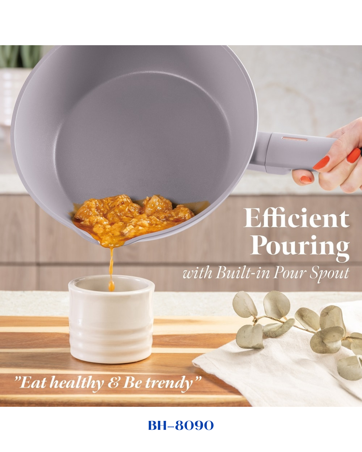 BERLINGER HAUS DEEP FRYPAN WITH 2 MOUTH 24 CM
