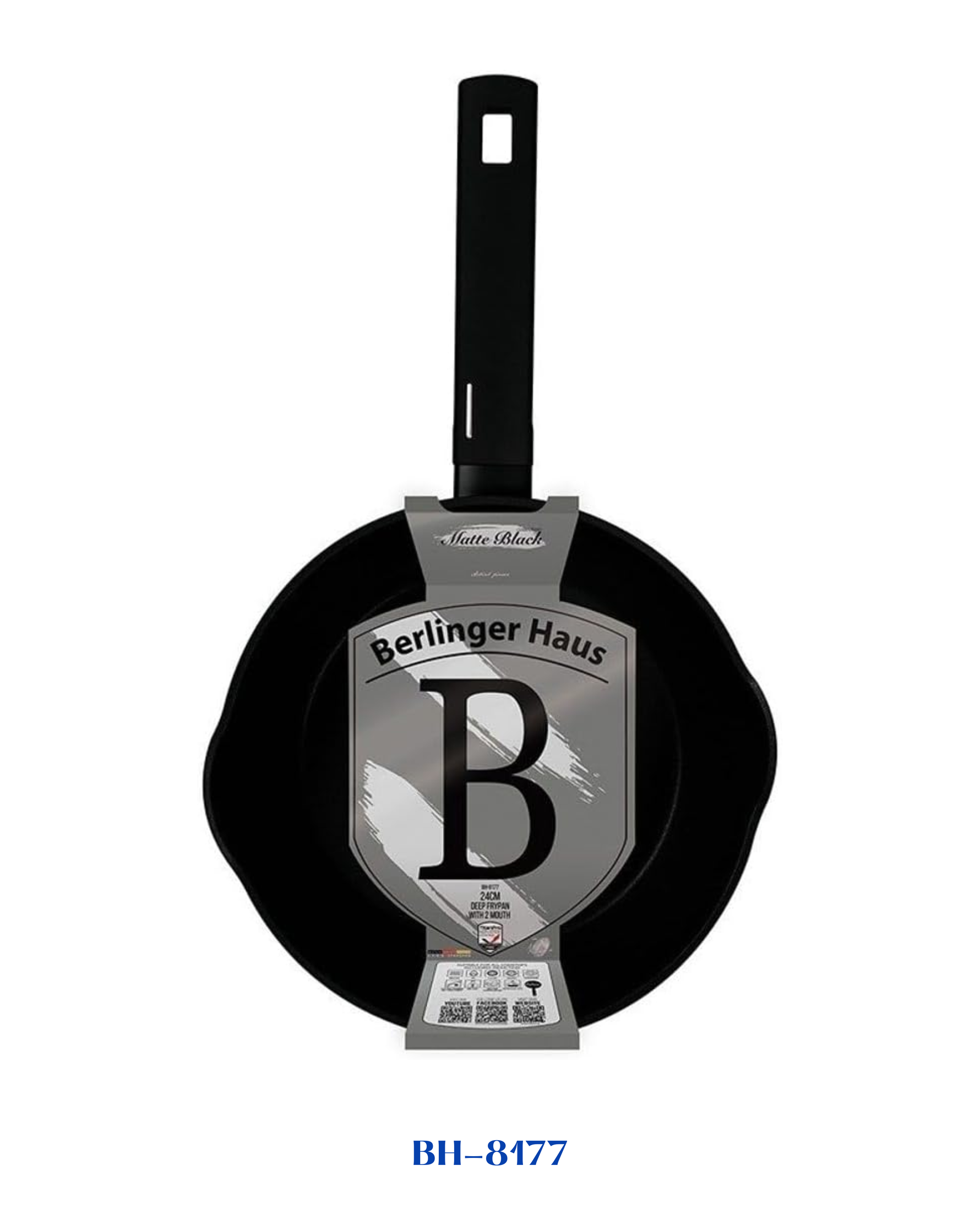 BERLINGER HAUS DEEP FRYPAN WITH 2 MOUTH 24 CM