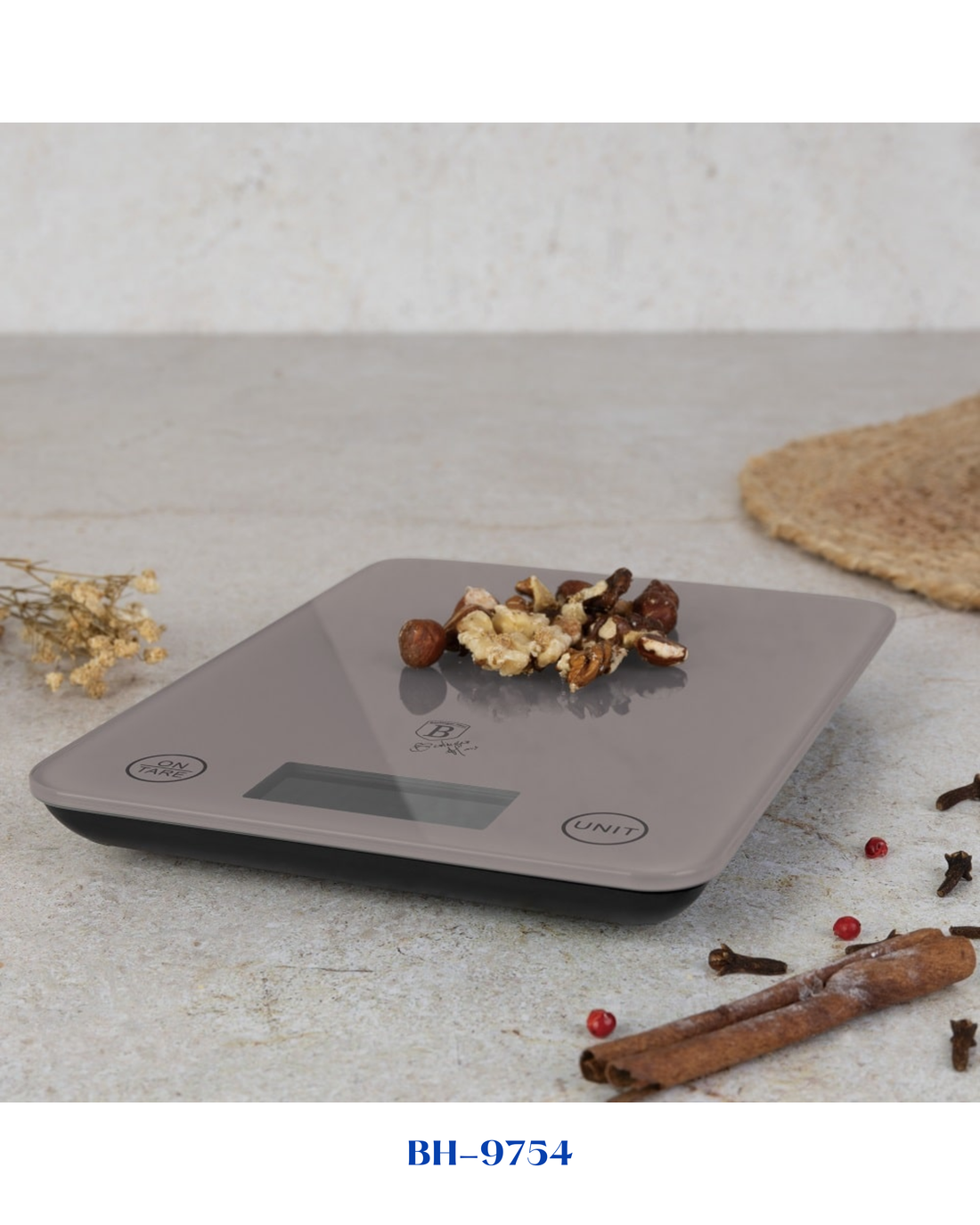 BERLINGER HAUS DIGITAL GLASS KITCHEN SCALE CAPACITY 5 KG