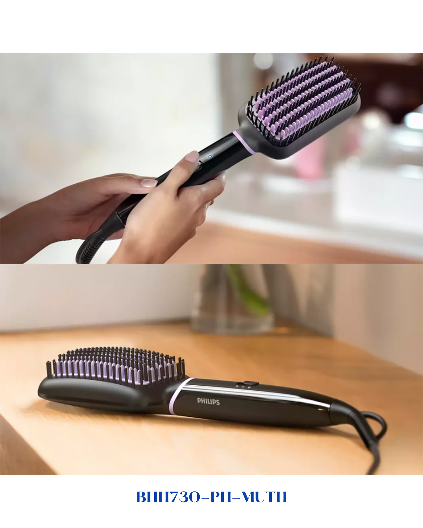 PHILIPS HEATED STRAIGHTENING BRUSH فرشاة مسخّنة لتمليس الشعر