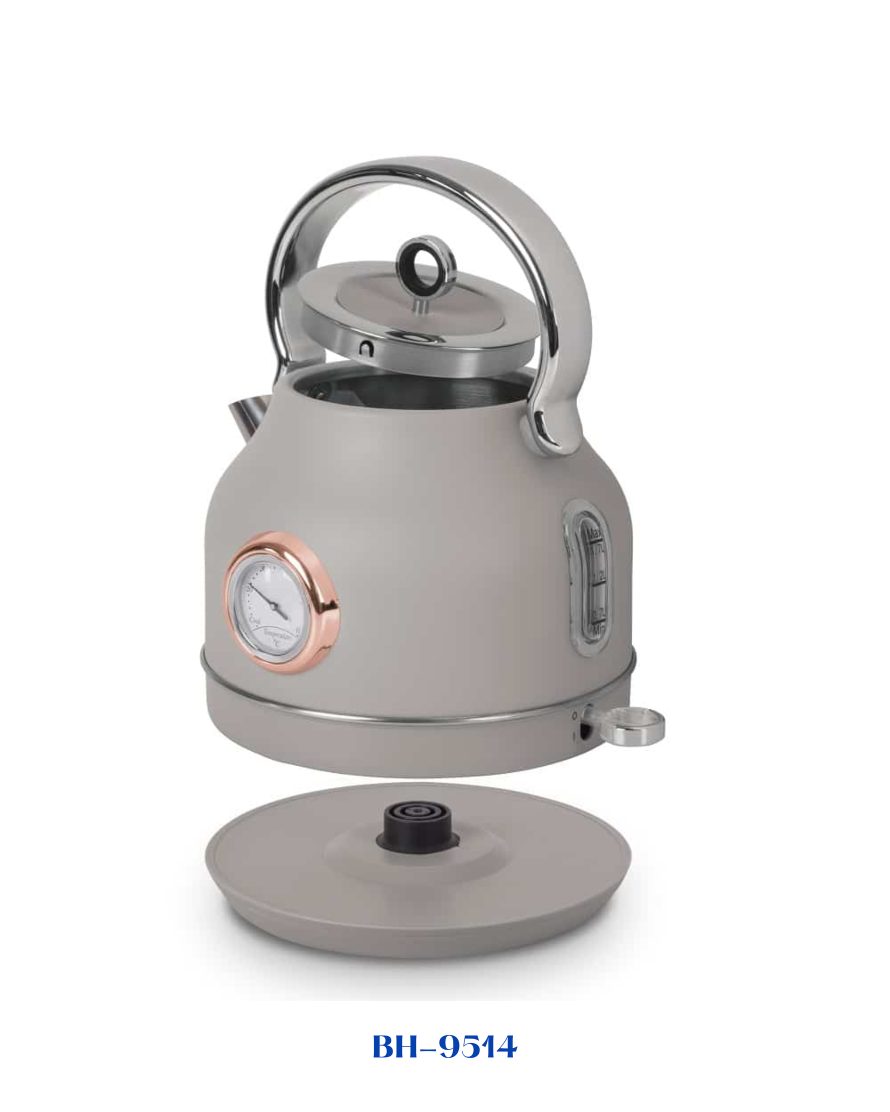 BERLINGER HAUS ELECTRIC KETTLE WITH THERMOMETER