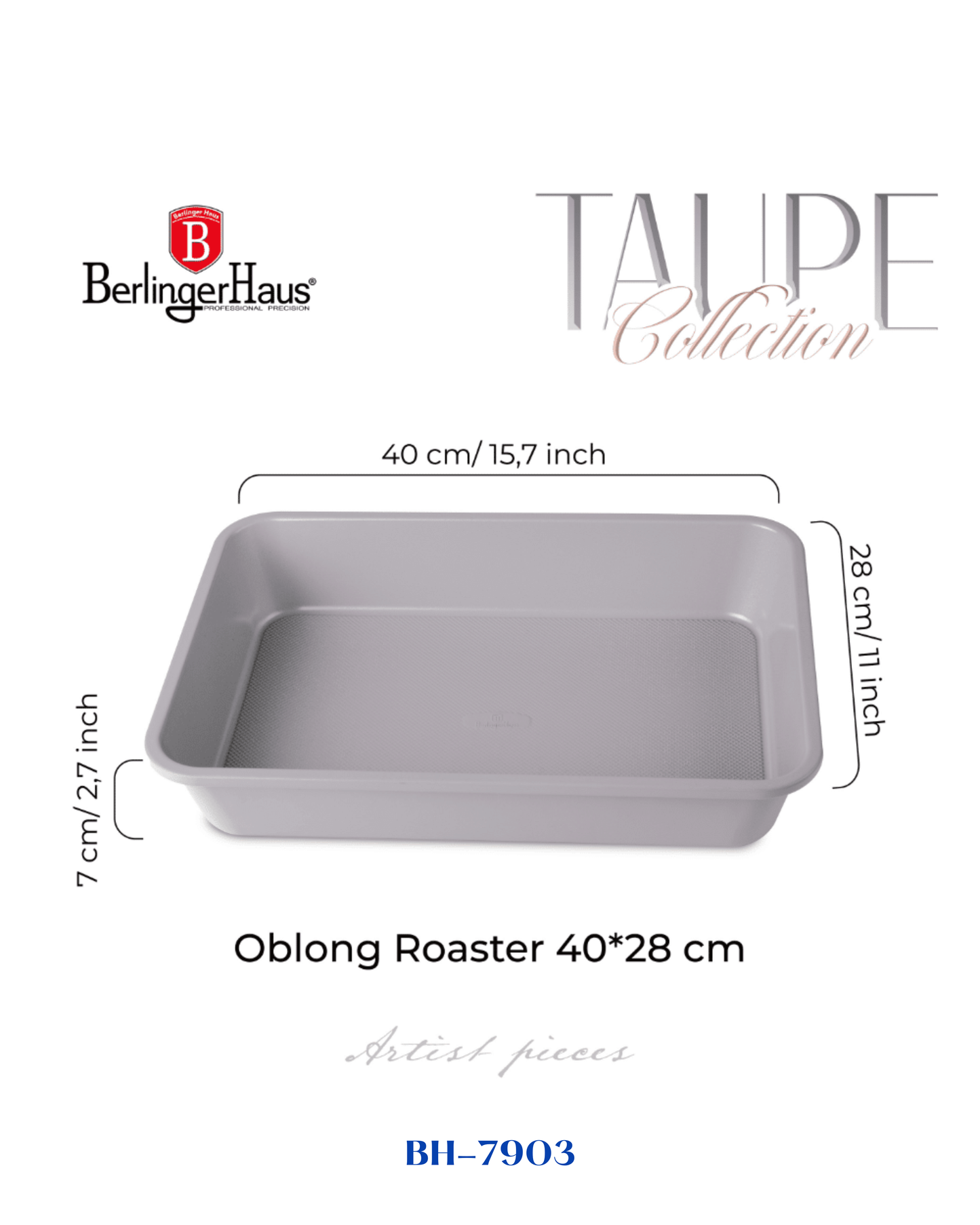 BERLINGER HAUS OBLONG ROASTER 40*28 CM