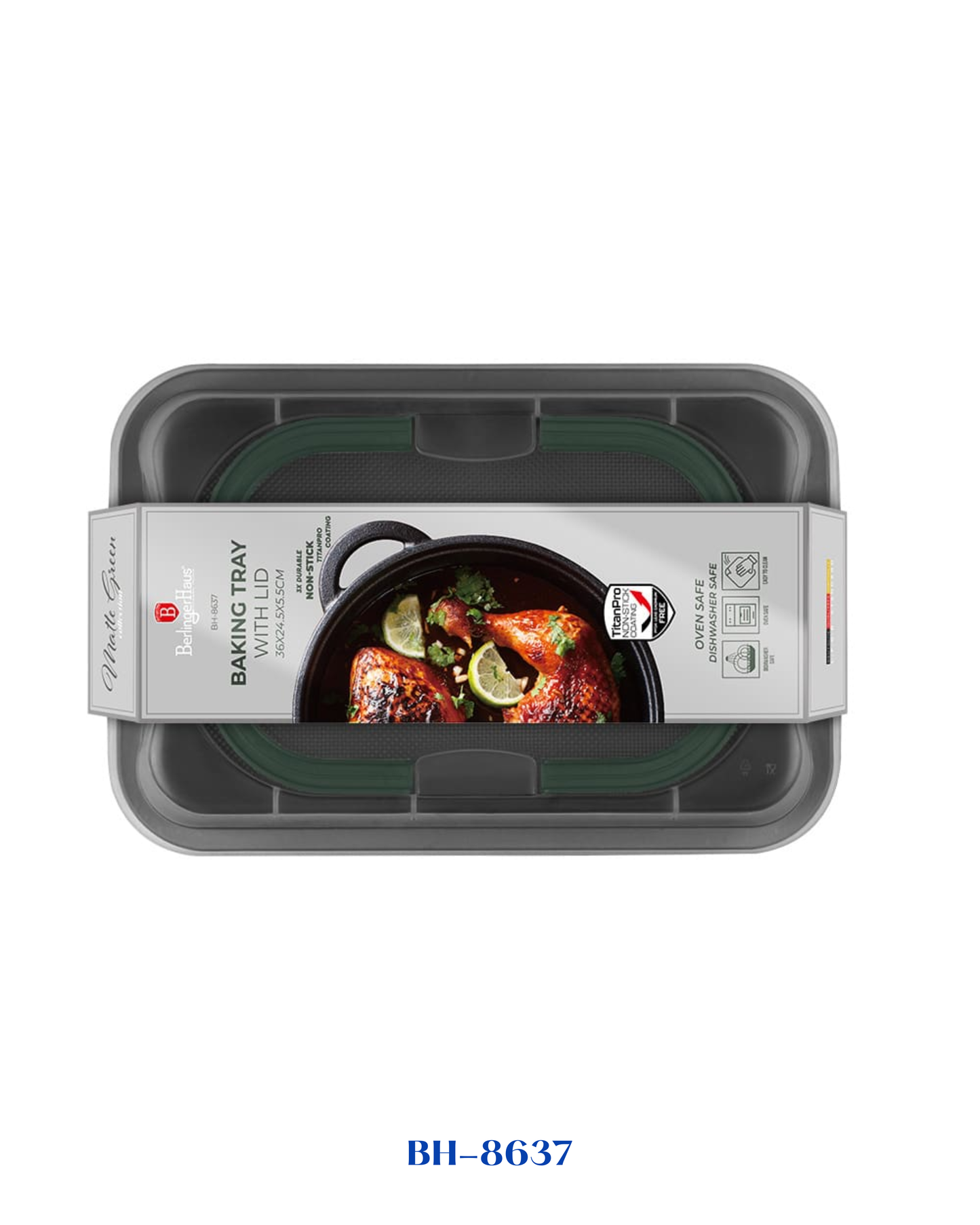 BERLINGER HAUS OBLONG ROASTER WITH LID