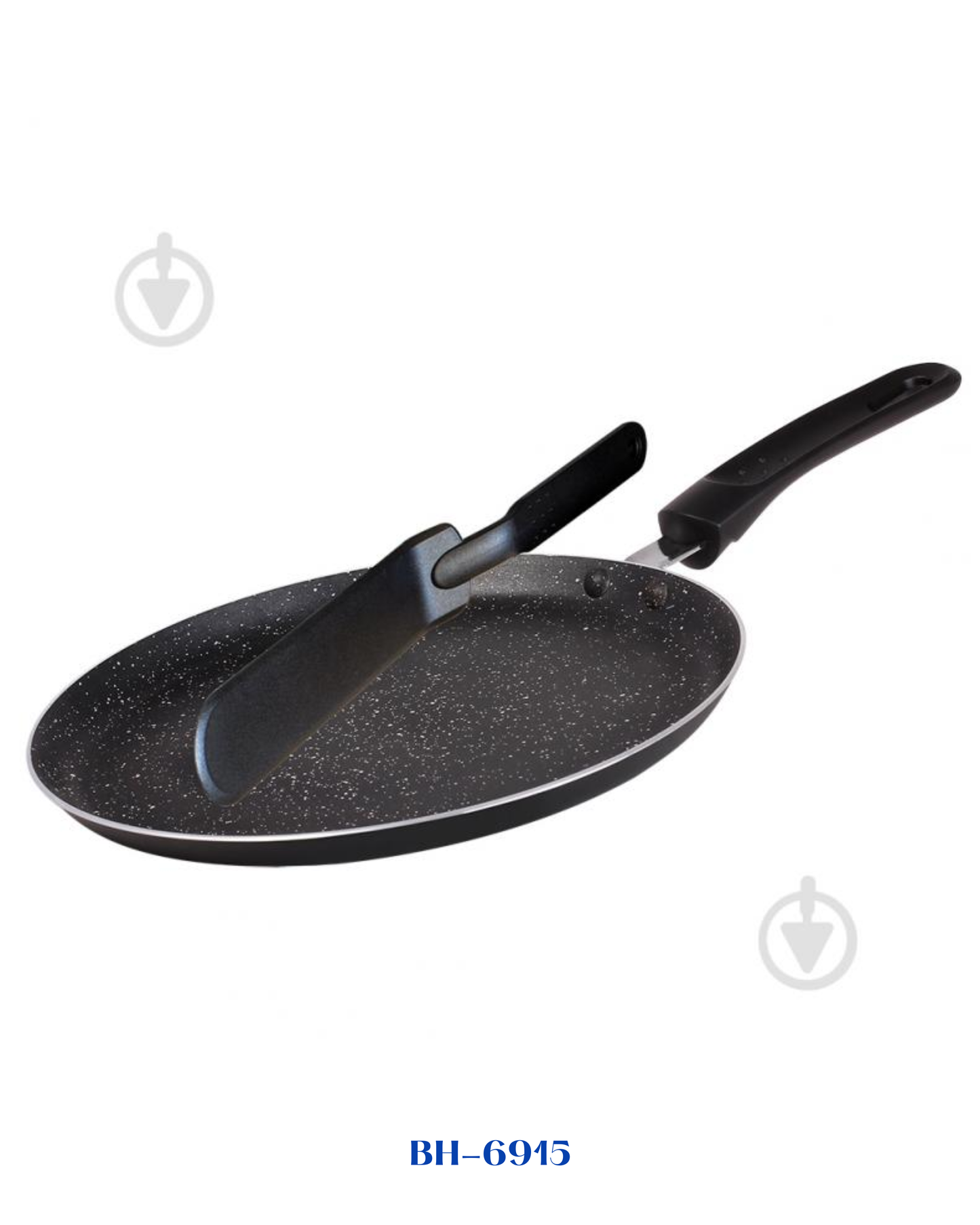 BERLINGER HAUS PANCAKE PAN WITH TURNER BLACK 24 CM