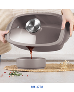 BERLINGER HAUS ROASTER WITH GLASS LID AND AROMA KNOB