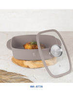 BERLINGER HAUS ROASTER WITH GLASS LID AND AROMA KNOB