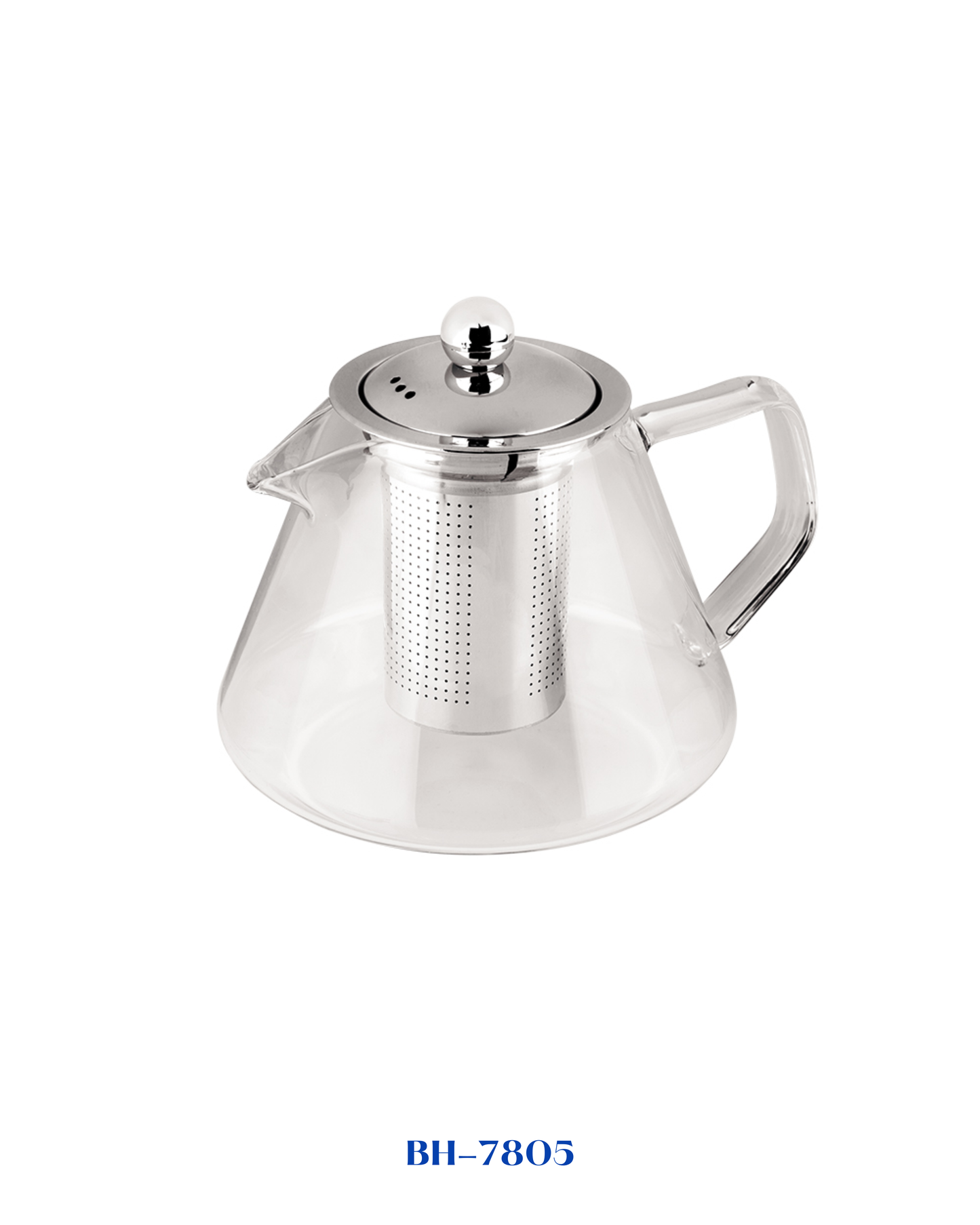 BERLINGER HAUS ROUND GLASS TEA POT WITH FILTER 1L