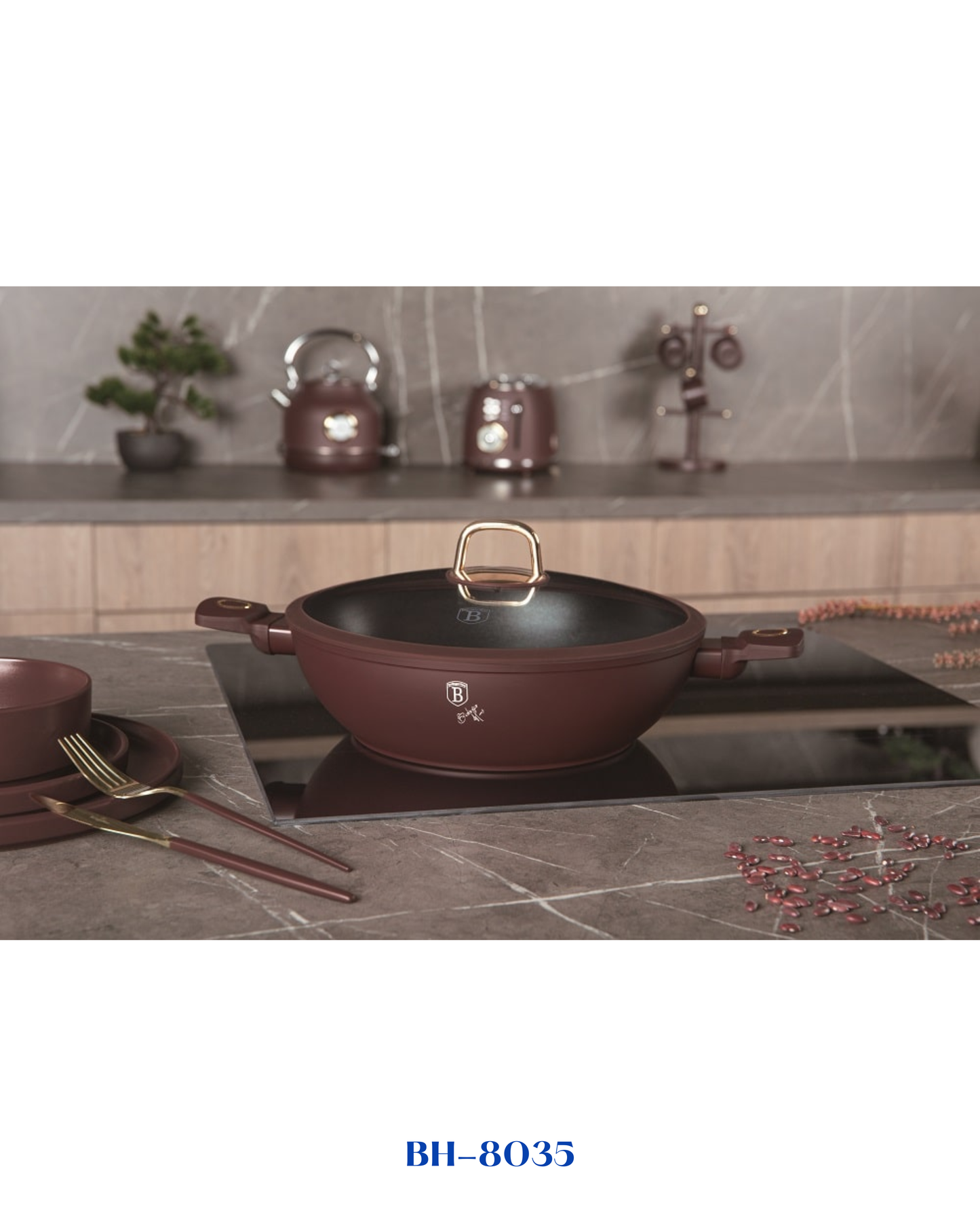 BERLINGER HAUS WOK WITH LID 30 CM