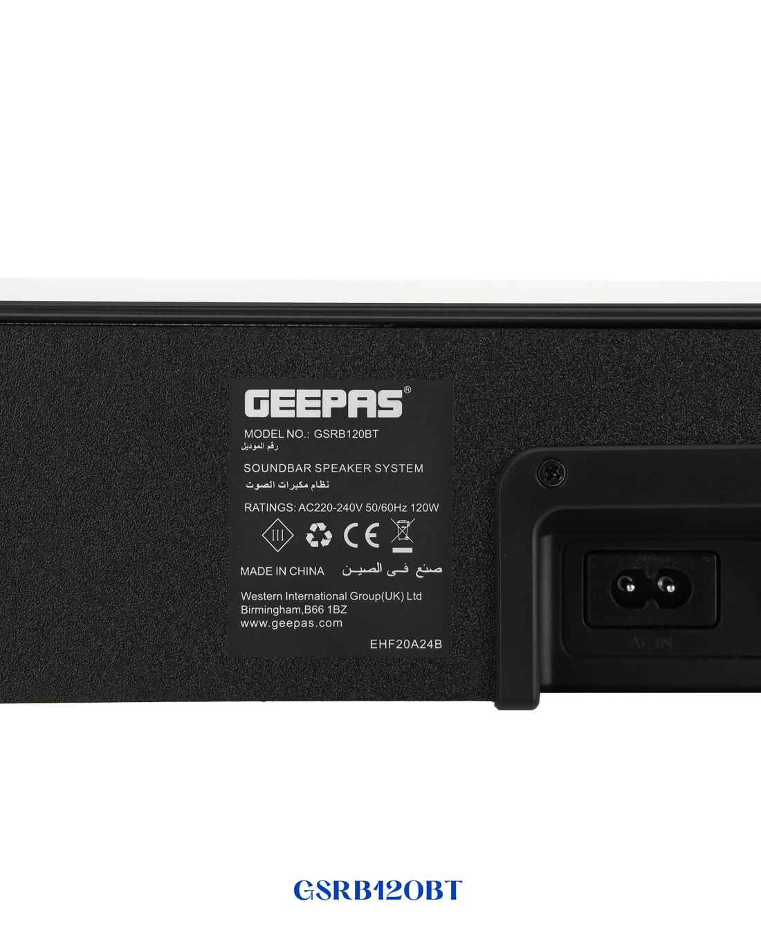 GEEPAS SOUNDBAR BLUETOOTH SPEAKER 120W
