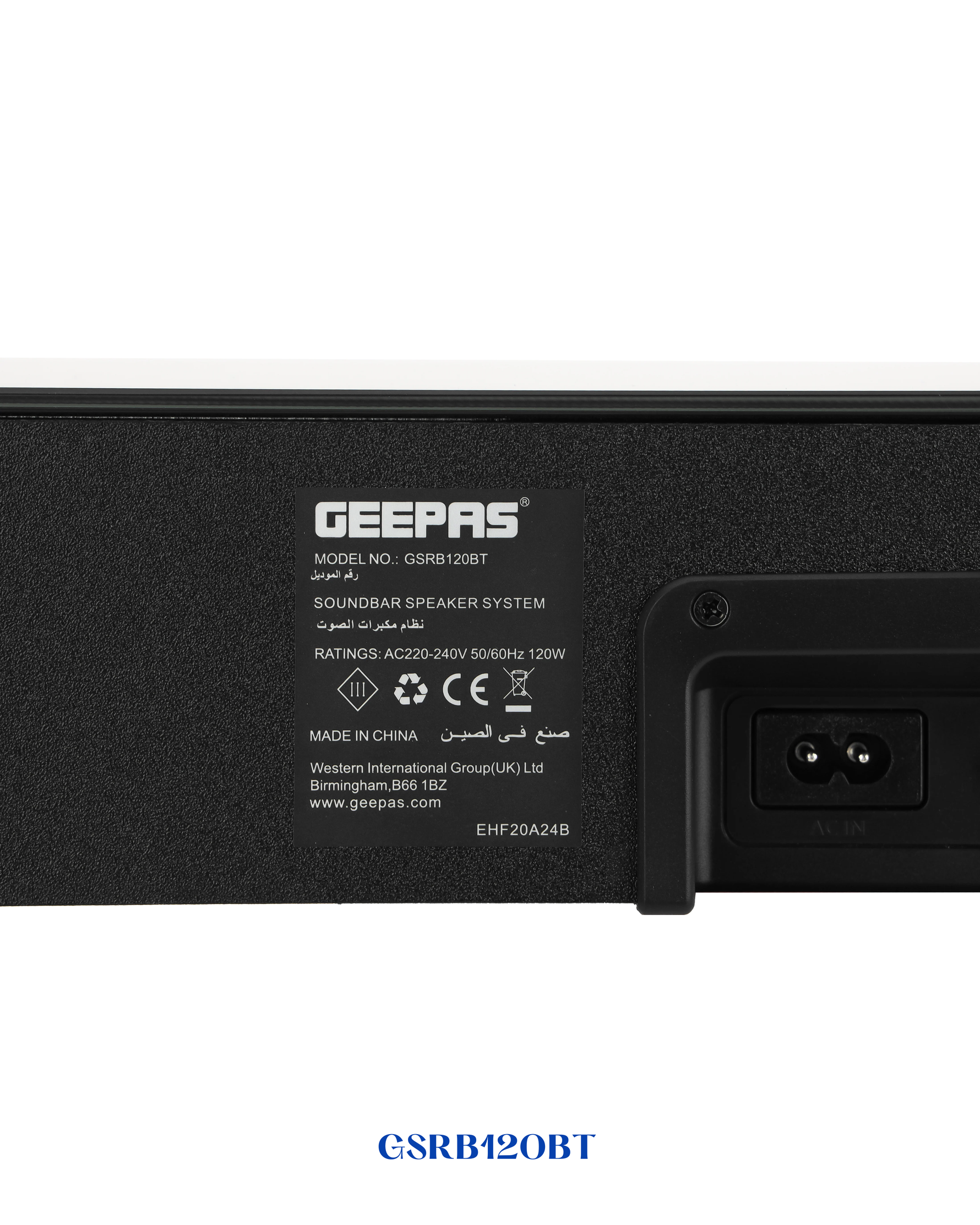 GEEPAS SOUNDBAR BLUETOOTH SPEAKER 120W
