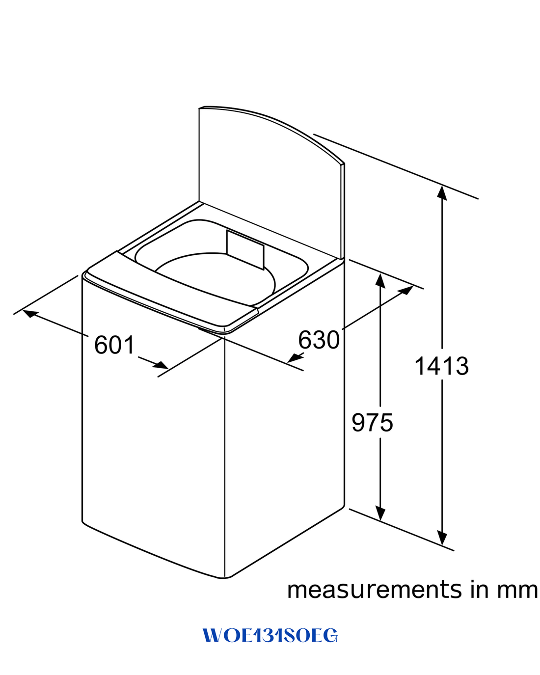 BOSCH TOP‑LOADING WASHING MACHINE