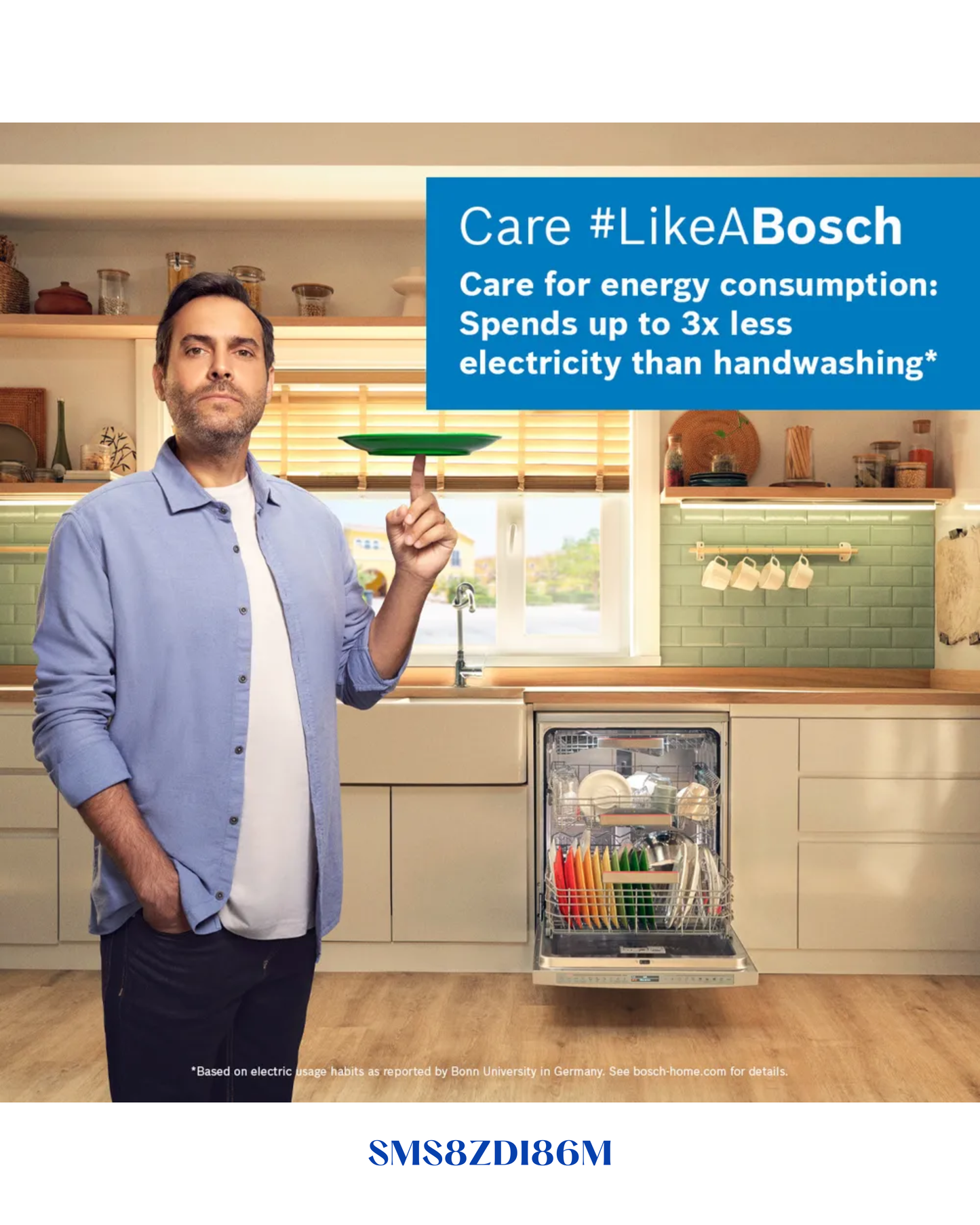 BOSCH DISHWASHER SILVER SERIES 8 FREE-STANDING