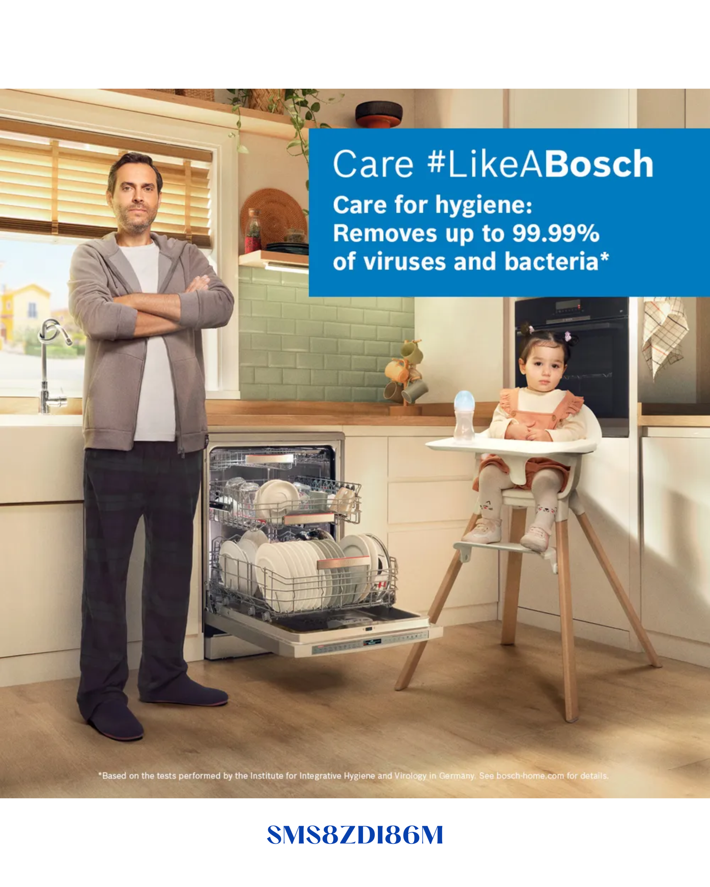 BOSCH DISHWASHER SILVER SERIES 8 FREE-STANDING