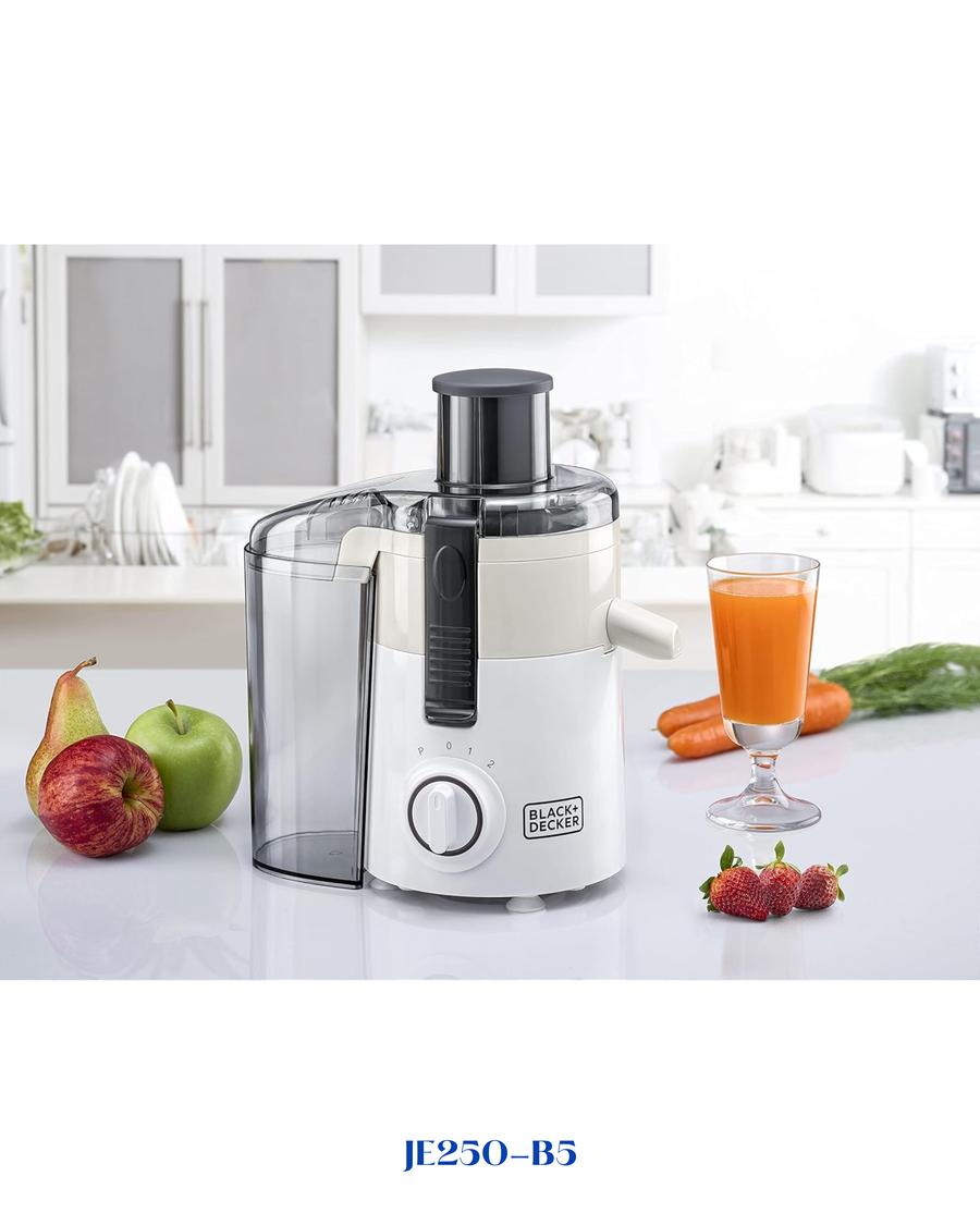 BLACK+DECKER JUICER EXTRACTOR WITH LARGE FEEDING CHUTE 250W