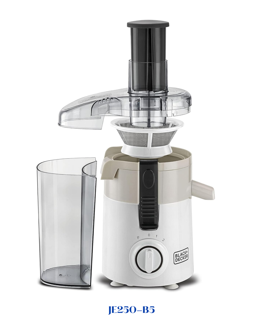 BLACK+DECKER JUICER EXTRACTOR WITH LARGE FEEDING CHUTE 250W