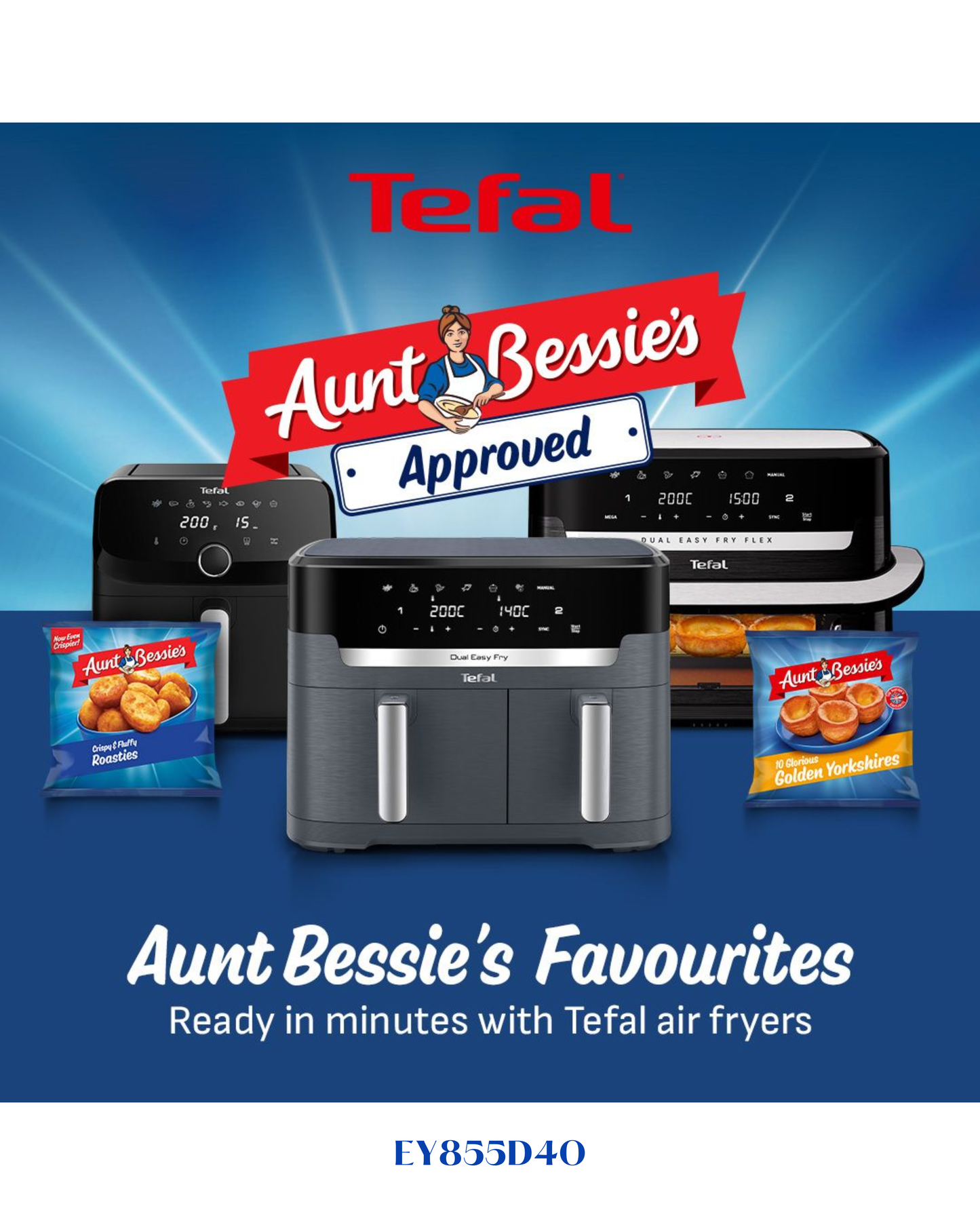 TEFAL EASY FRY MEGA AIR FRYER - STAINLESS STEEL, 7.5L