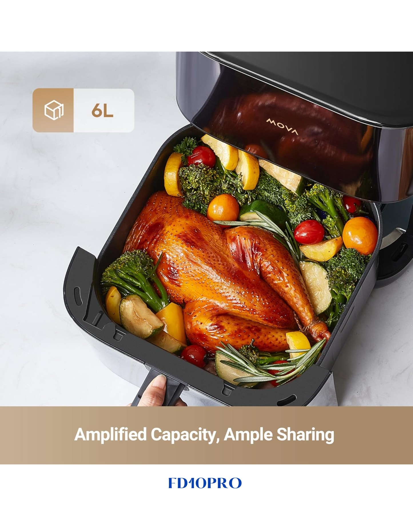 MOVA FD10 PRO AIR FRYER 1700W 6.5L