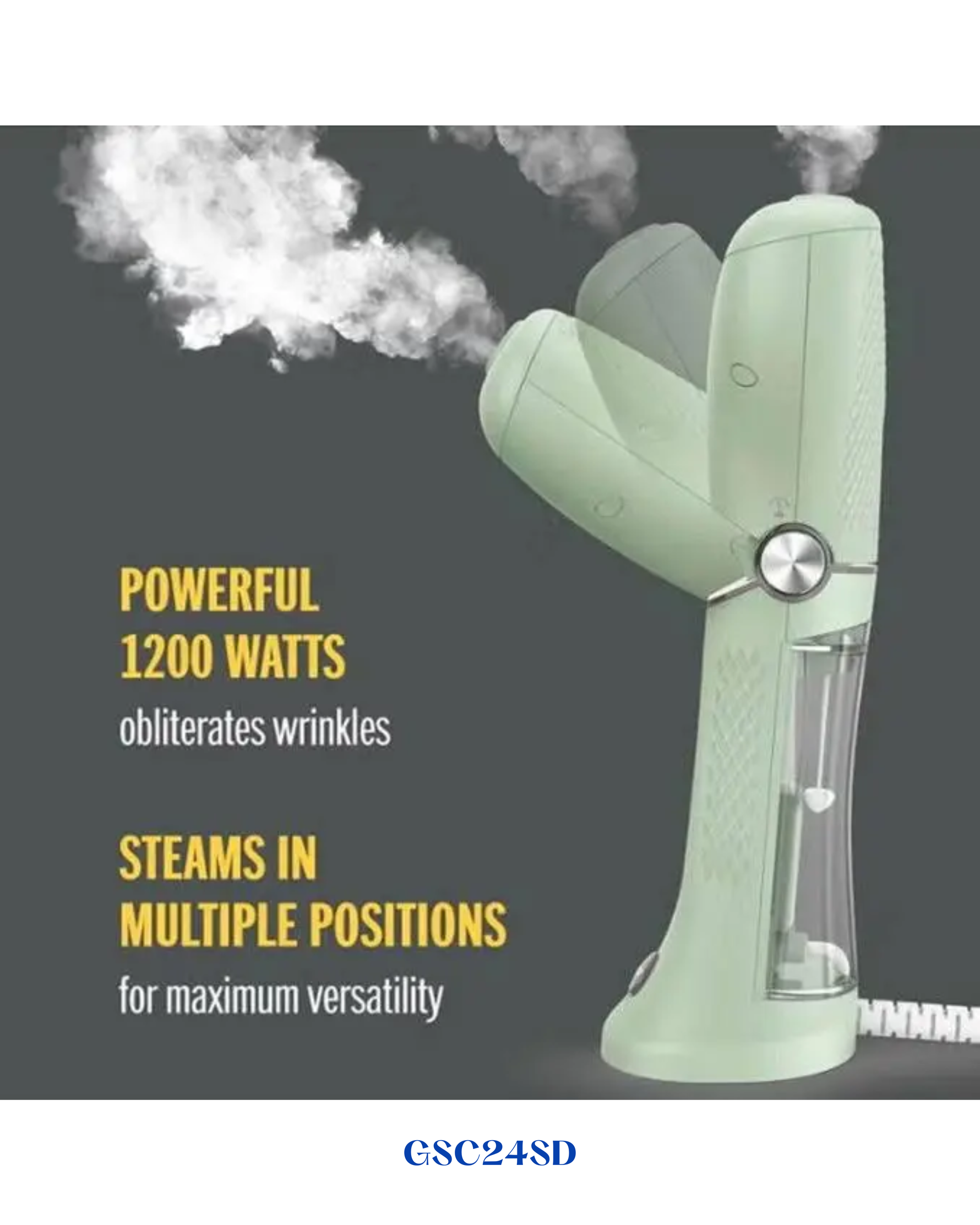 CONAIR POWER STEAM PORTABLE GARMENT STEAMER FOR TRAVEL 1200W