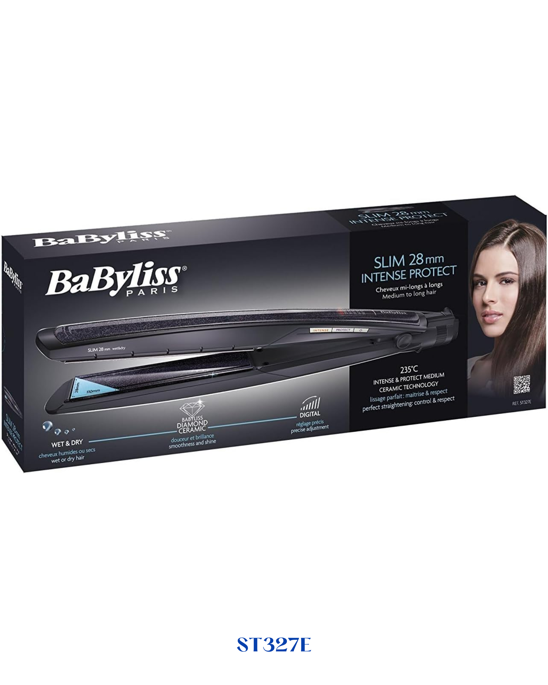 BABYLISS HAIR STRAIGHTENER INTENSE PROTECT DIAMOND CERAMIC