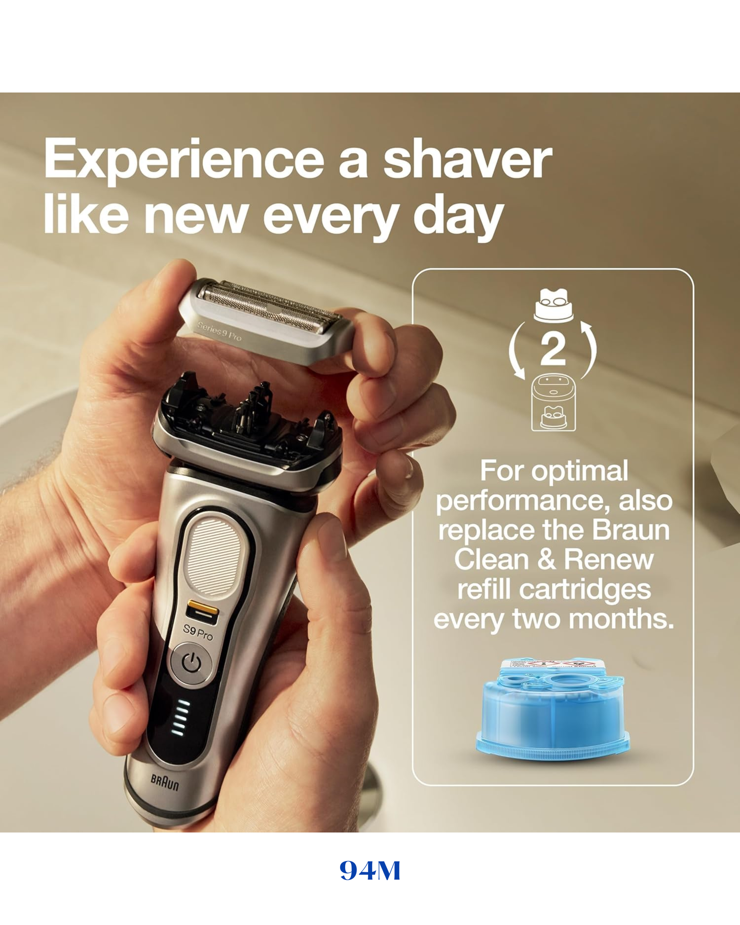 BRAUN ELECTRIC RAZOR HEAD SERIES 9 PRO