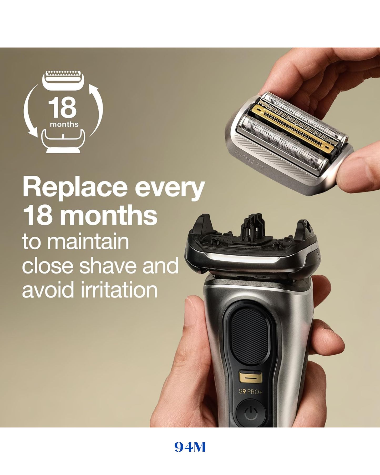 BRAUN ELECTRIC RAZOR HEAD SERIES 9 PRO