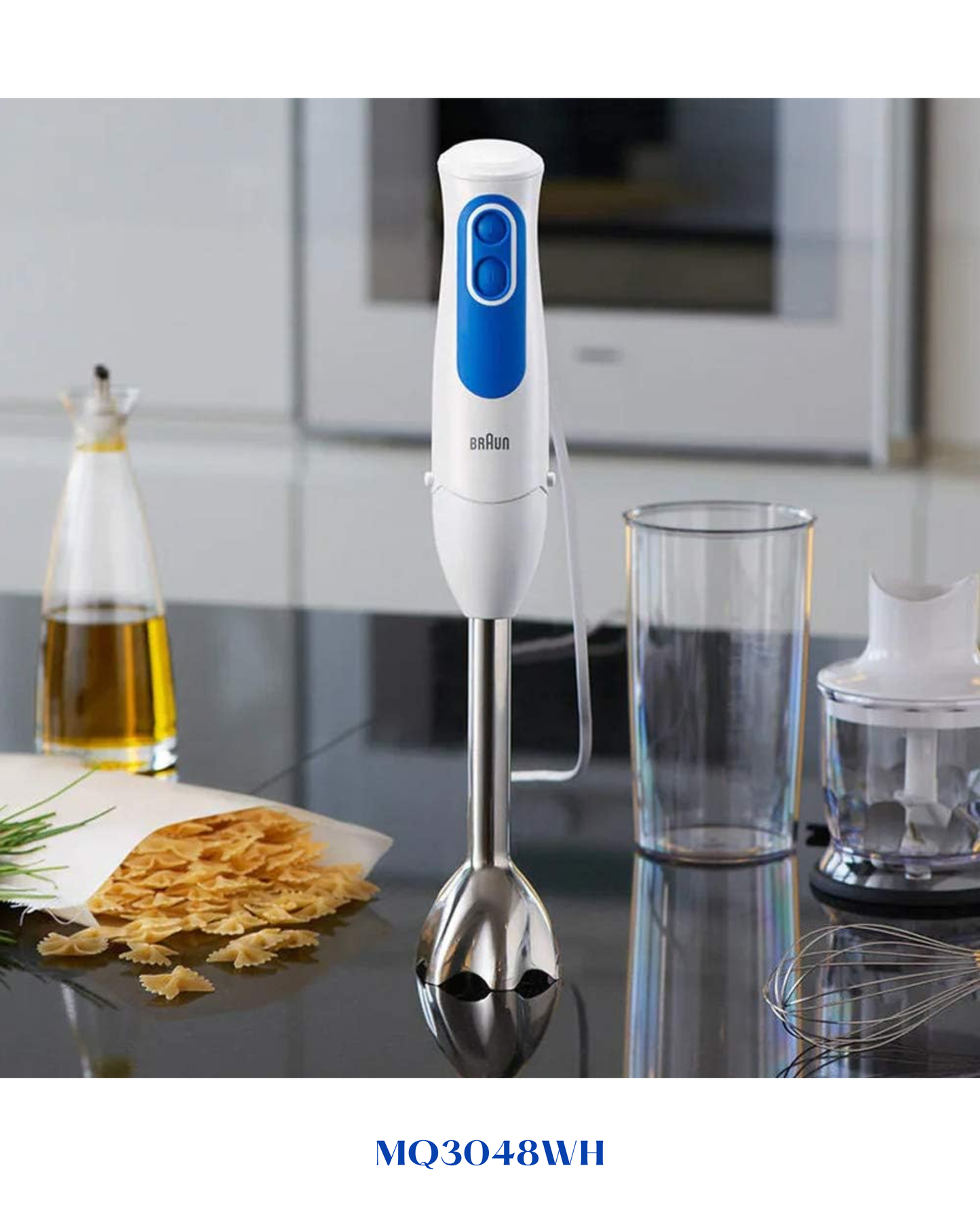 BRAUN MULTIQUICK 3 HAND BLENDER HUMMUS 700W WITH 1.25L JAR