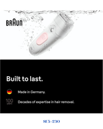 BRAUN SILK-ÉPIL 5 EPILATOR, WET & DRY, LASTING SMOOTH SKIN