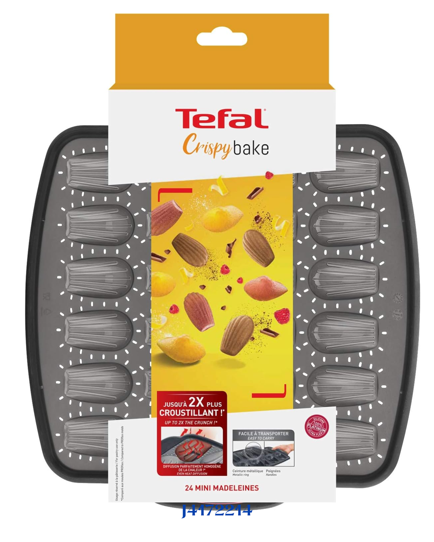 TEFAL CRISPYBAKE SILICONE 24 MINI-MADELEINES 30X29 CM