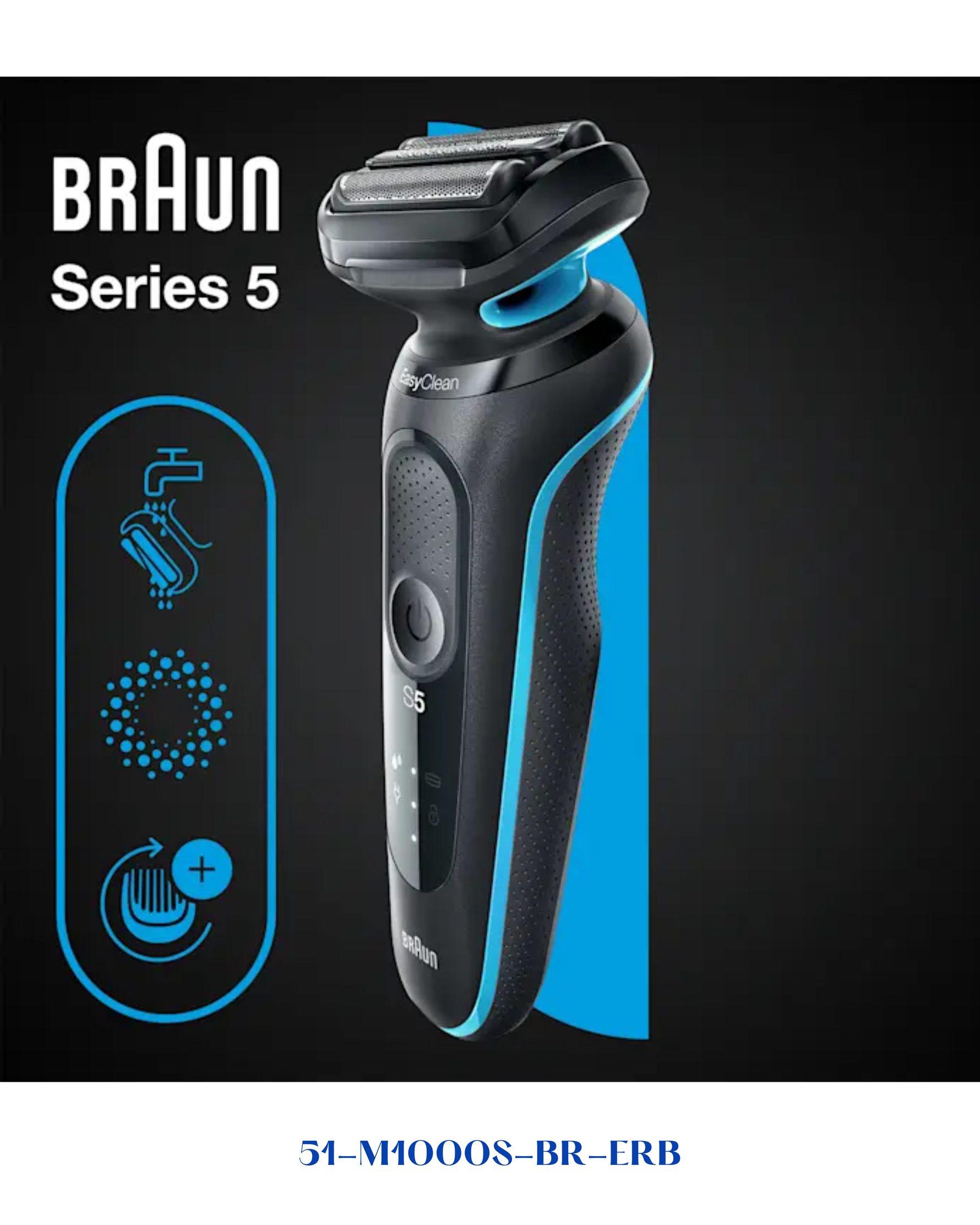 BRAUN SERIES 5 WET & DRY SHAVER 7W
