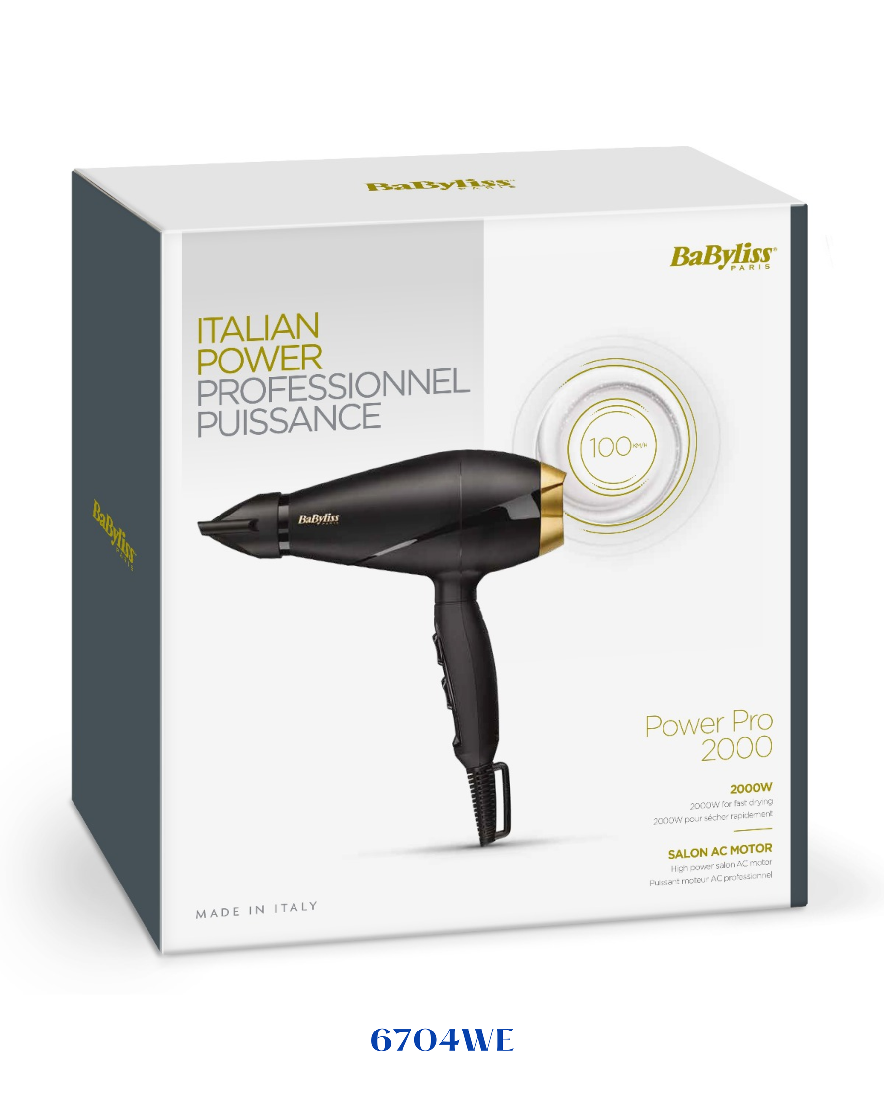 BABYLISS SPEED PRO 2000 HAIR DRYER 2000W