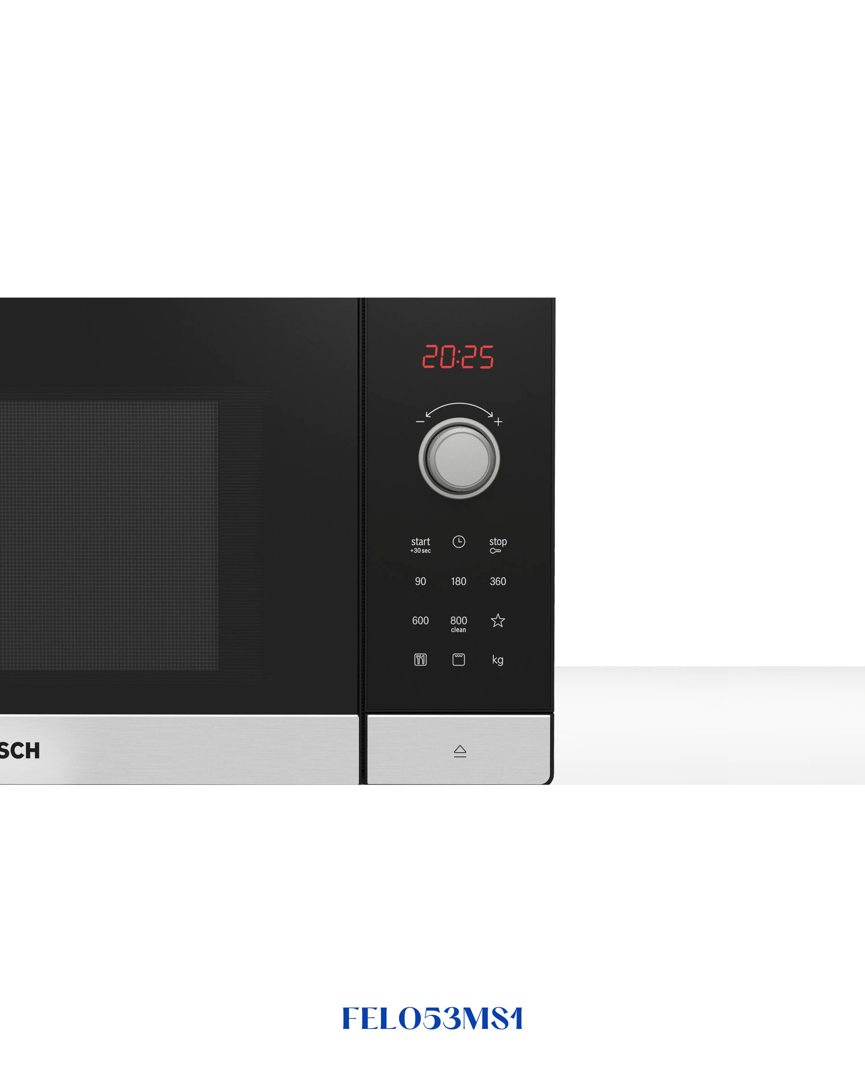 BOSCH Series 2 Freestanding Microwave with Grill 49 x 29 cm Stainless Steel 25L_800W