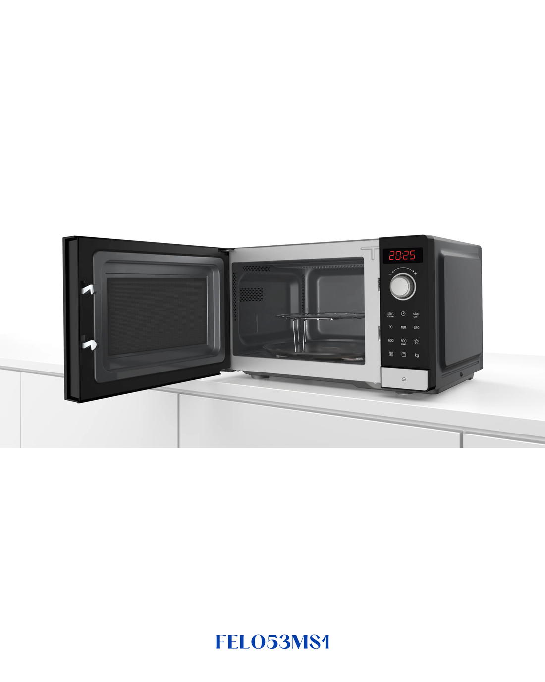 BOSCH Series 2 Freestanding Microwave with Grill 49 x 29 cm Stainless Steel 25L_800W