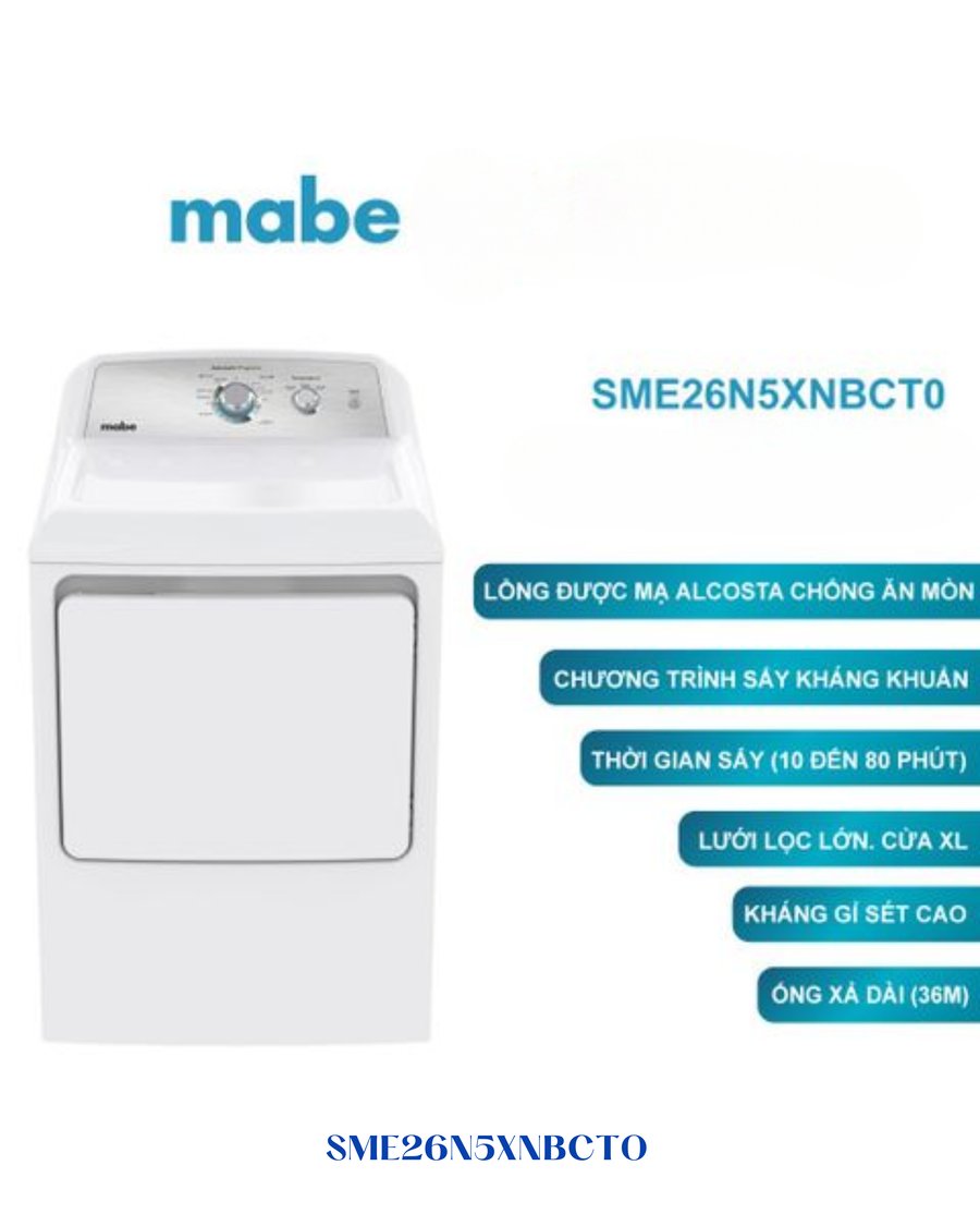 MABE FREESTANDING DRYER 6.2 CU.FT CAPACITY