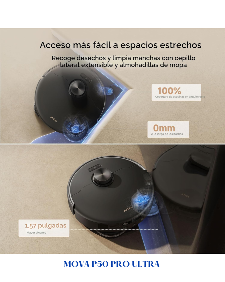 MOVA P50 PRO ULTRA ROBOT VACUUM-19000PA-BLACK