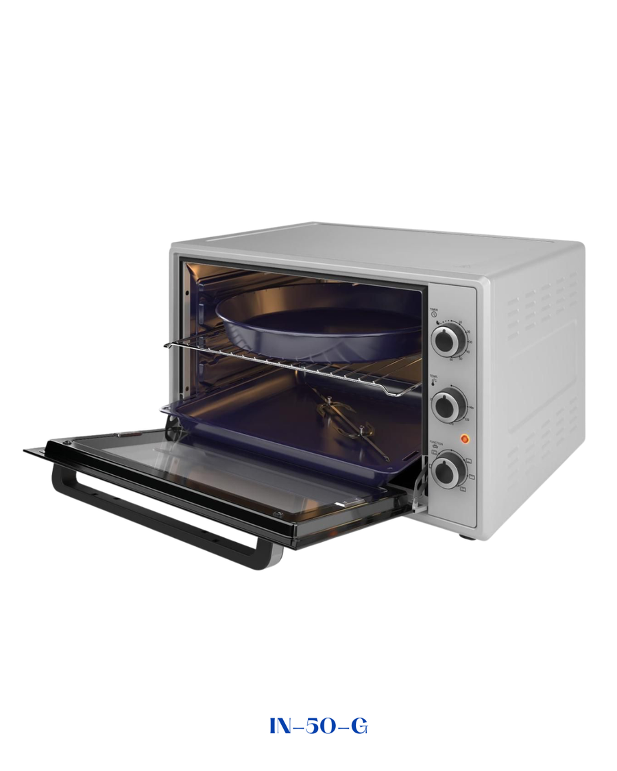 INSIDE ELECTRIC OVEN WITH GRILL, FAN & LIGHT-50L-2000W