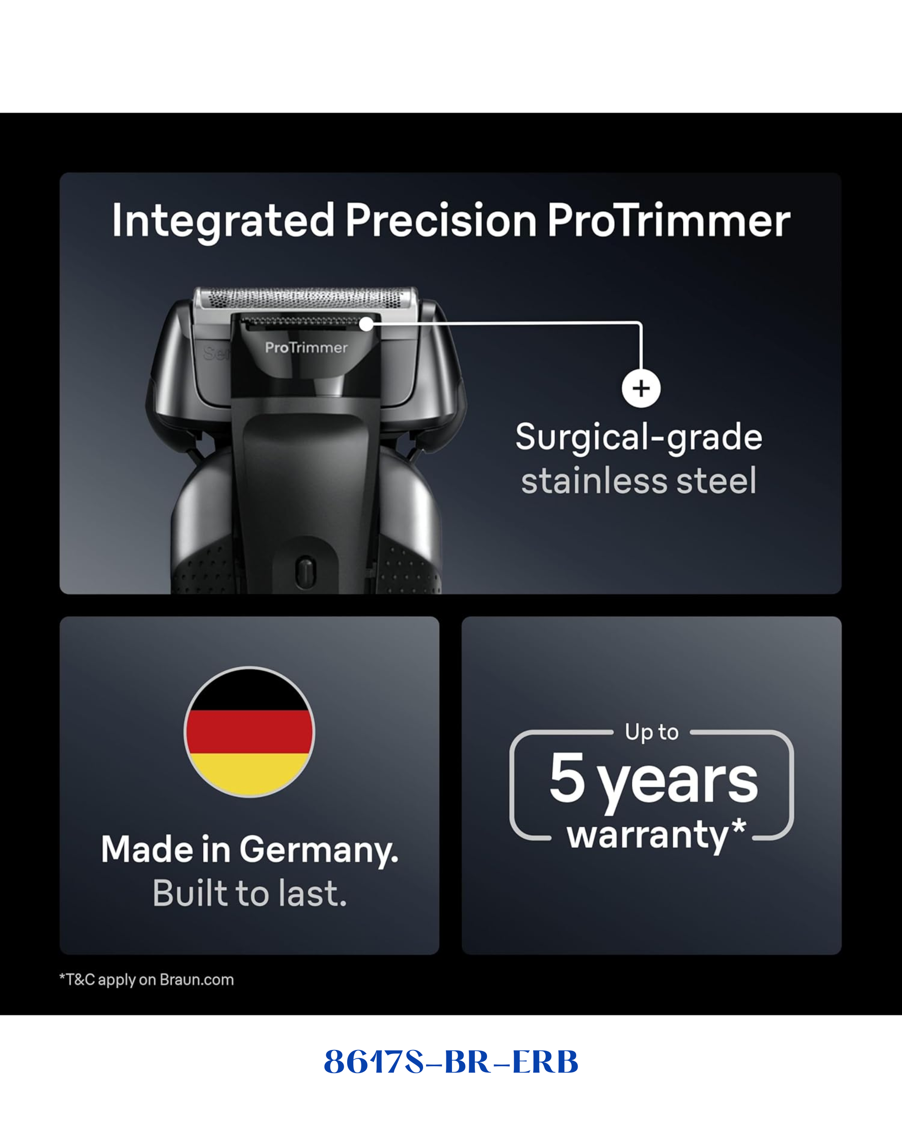BRAUN ELECTRIC SHAVER SERIES 8