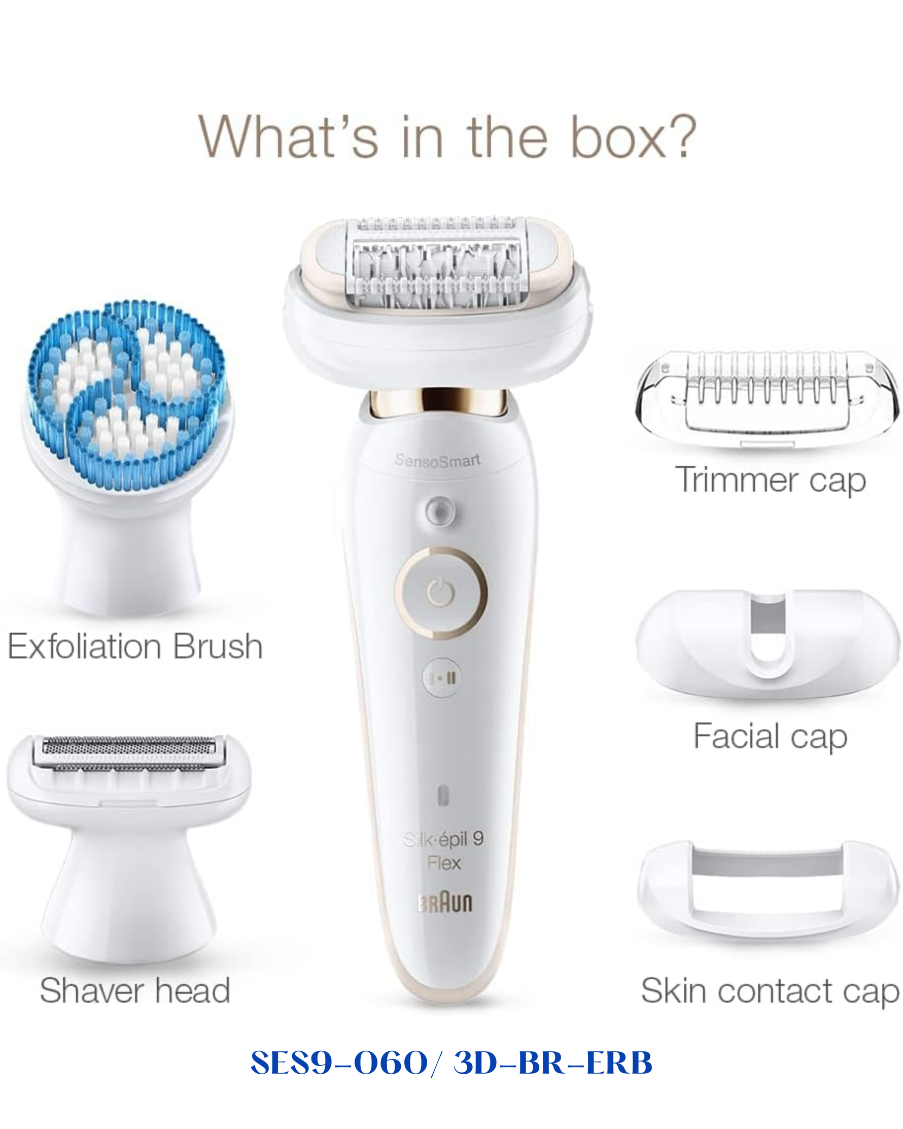 BRAUN SILK·ÉPIL 9 FLEX 3D EPILATOR WET & DRY