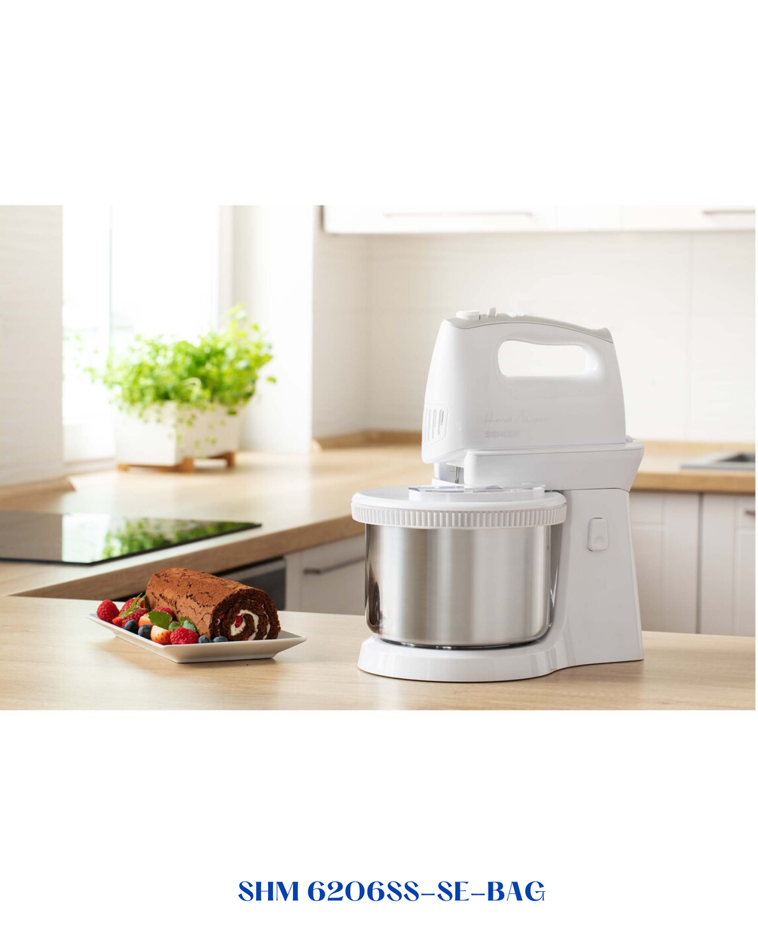 SENCOR HAND MIXER WITH A ROTATING BOWL 500W