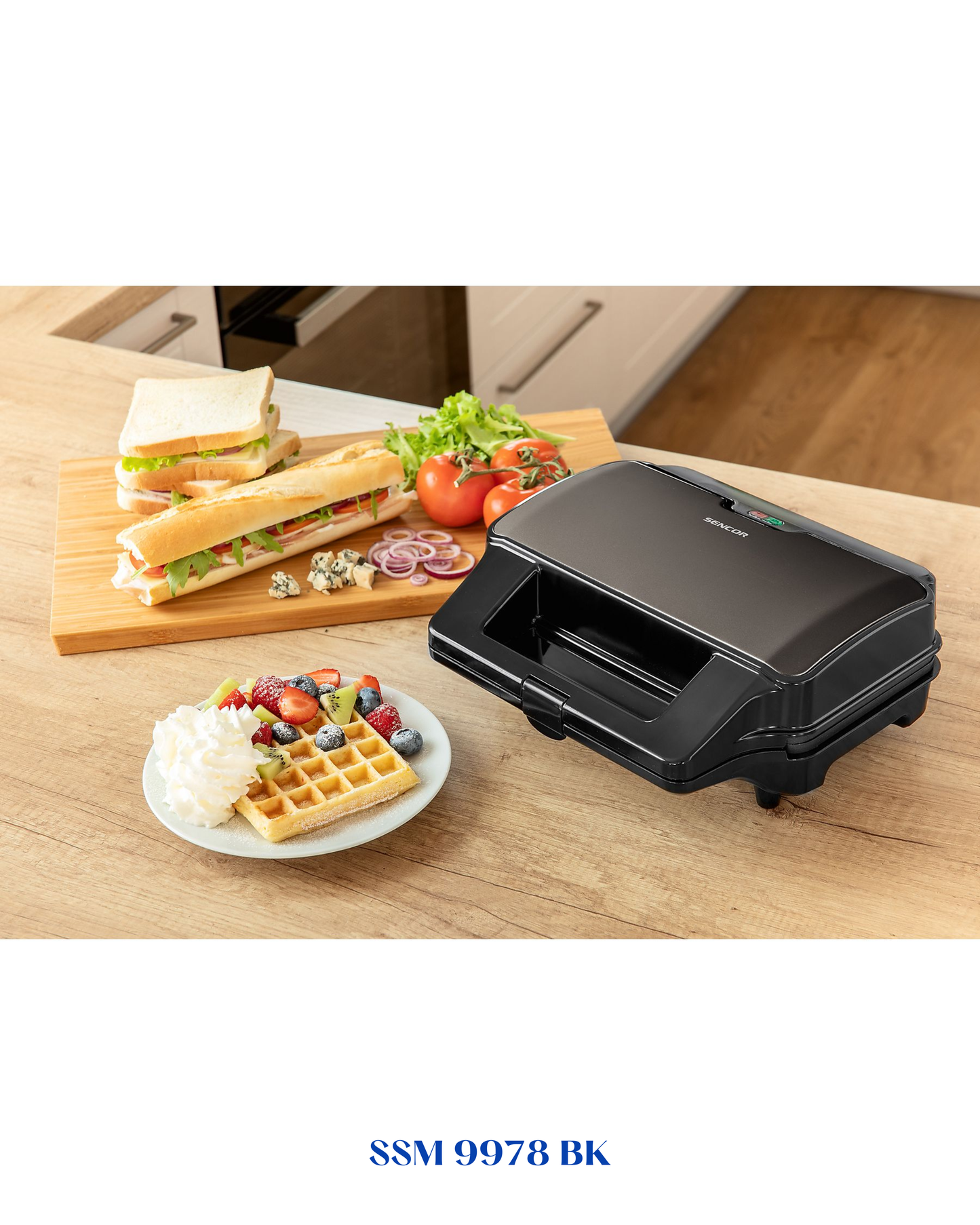 SENCOR SANDWICH MAKER MIT 4 PLATTEN