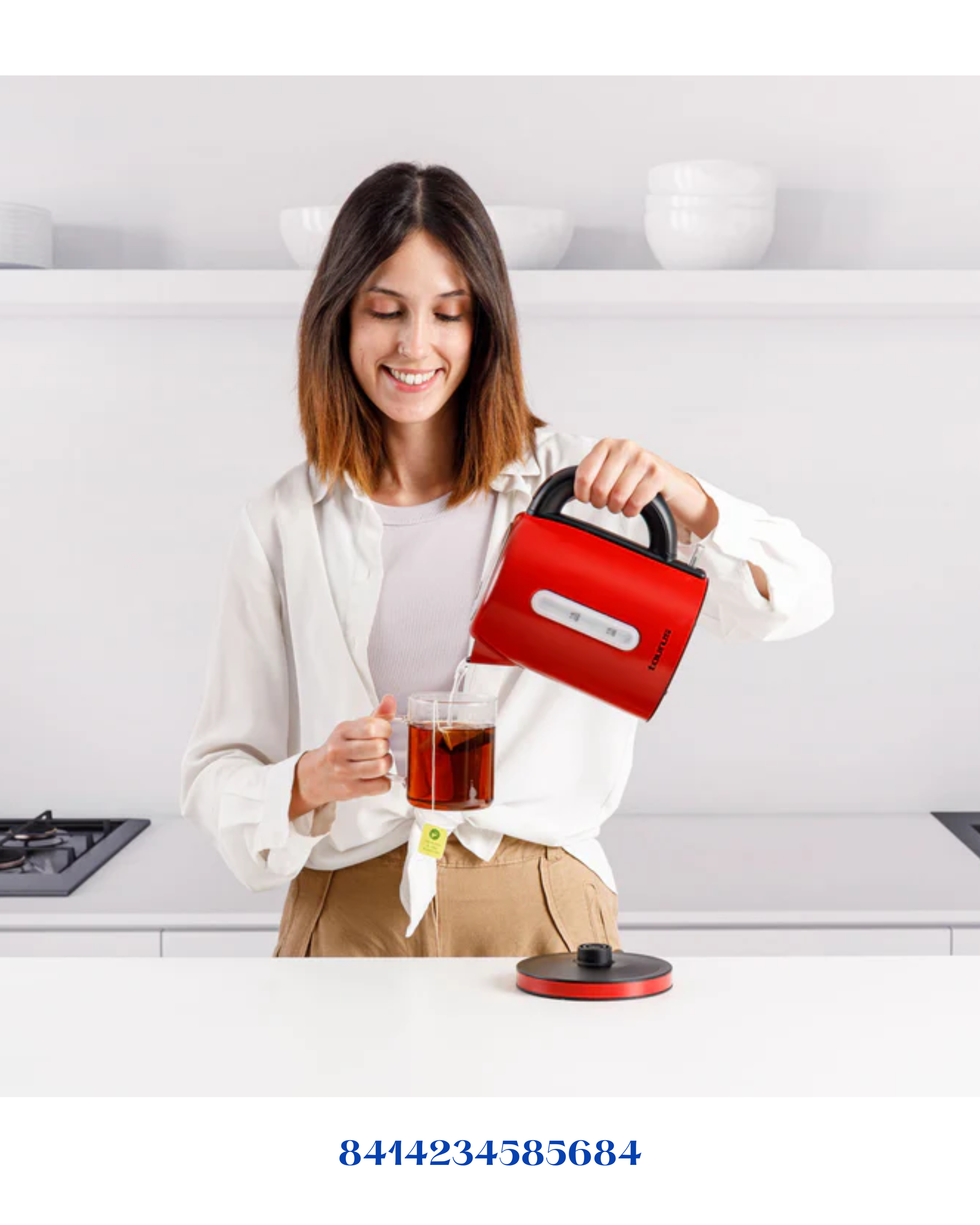 TAURUS AROA GLASS ELECTRIC KETTLE 2200W 1.7L