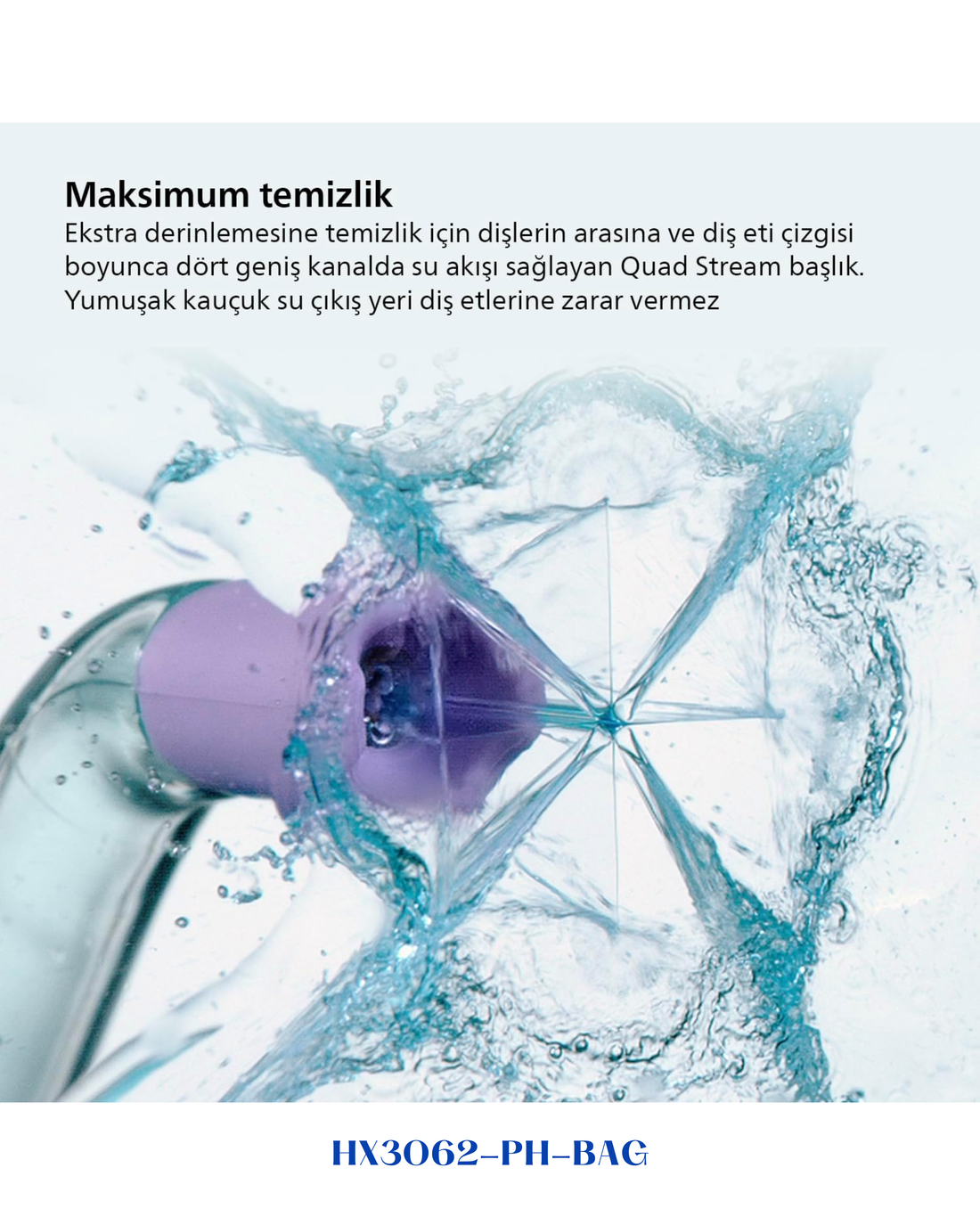 PHILIPS SONICARE F3 QUAD STREAM NOZZLE ORAL IRRIGATOR NOZZLE
