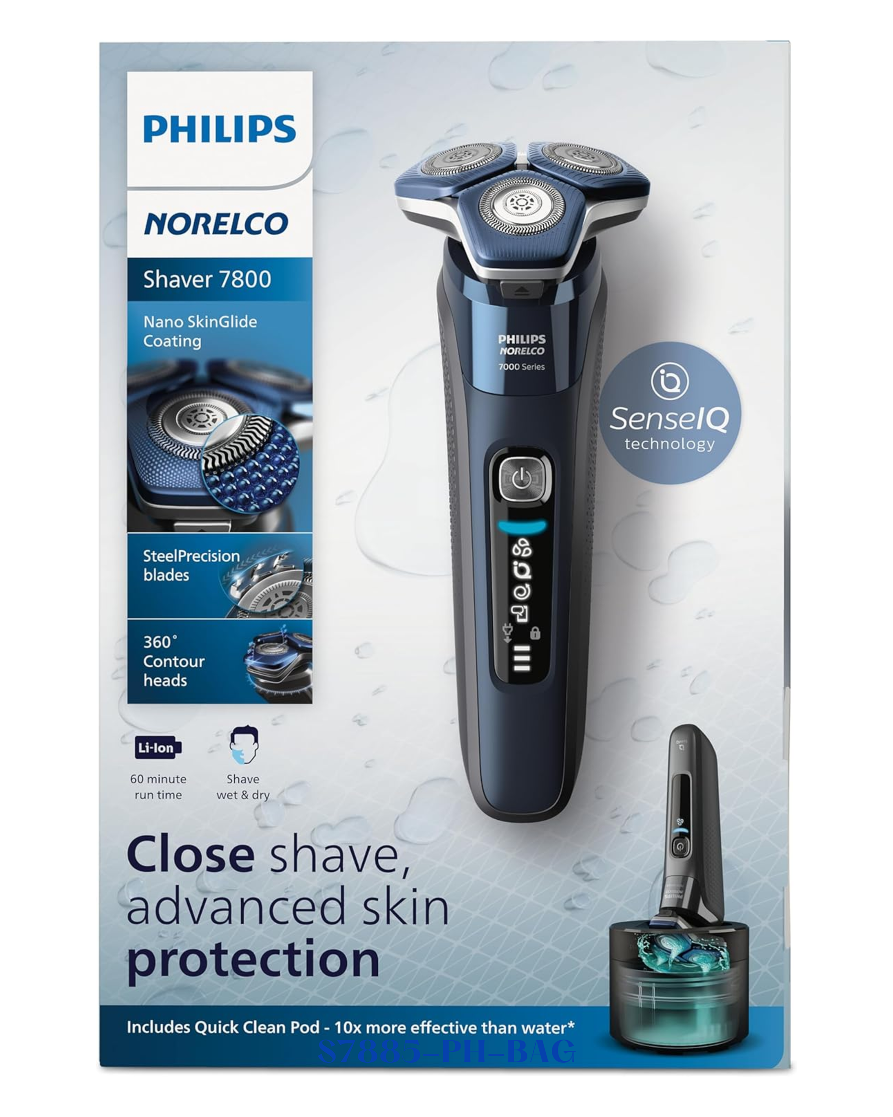 PHILIPS NORELCO SHAVER SERIES 7000 WET & DRY