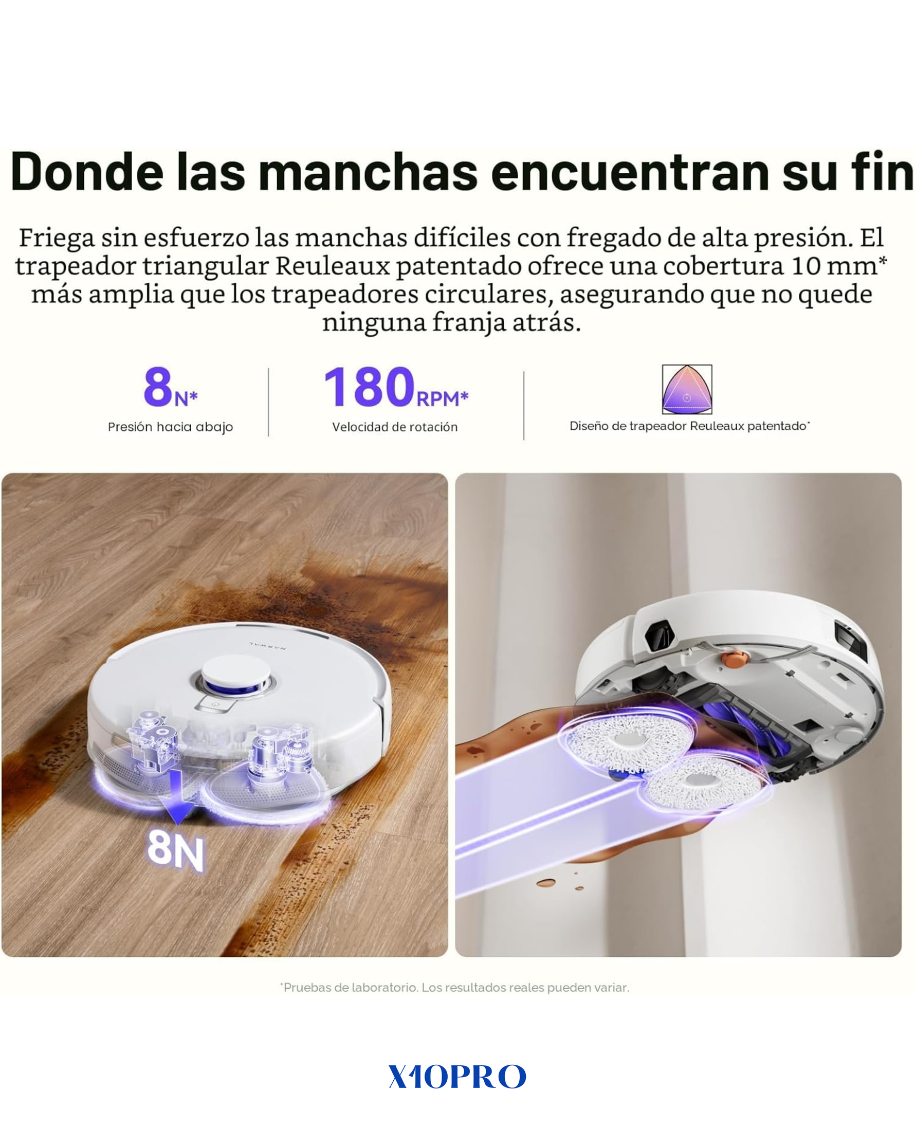 NARWAL FREO X10 PRO ROBOT VACUUM & MOP (72W, 5000MAH)