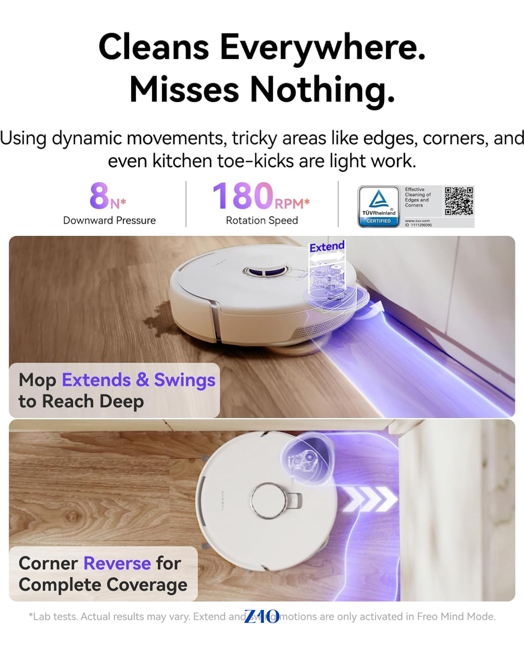 NARWAL FREO Z10 ROBOT VACUUM AND MOP