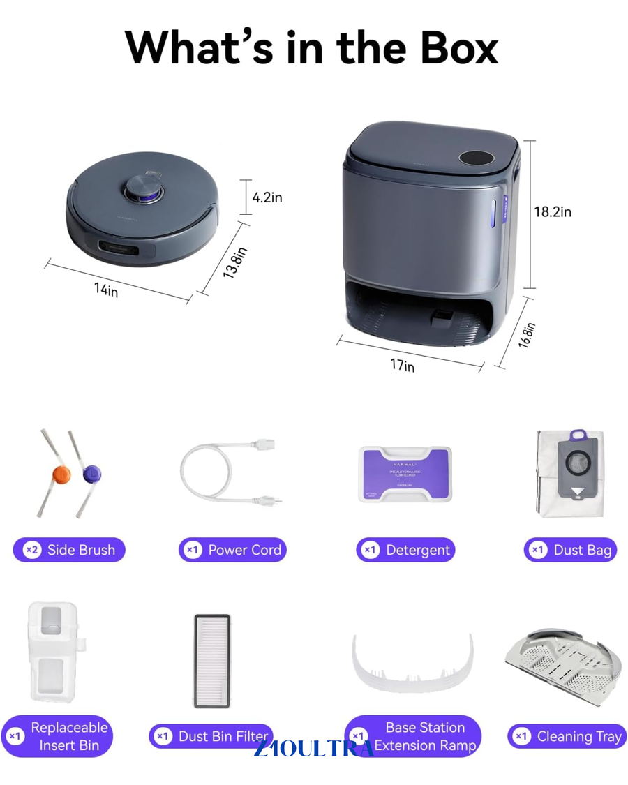 NARWAL FREO Z10 ULTRA ROBOT VACUUM & MOP COMBO